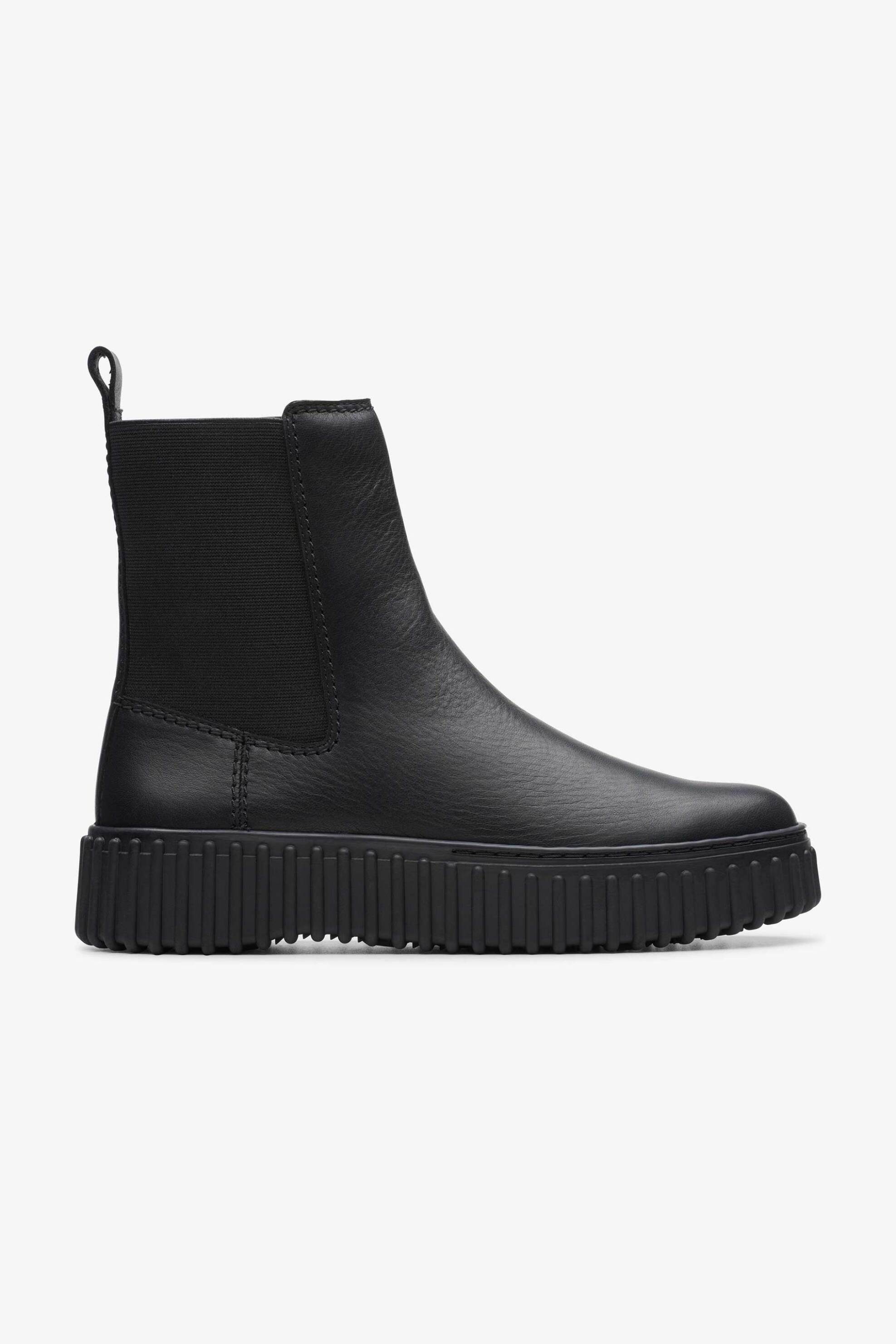 Clarks γυναικεία μποτάκια chelsea μονόχρωμα 