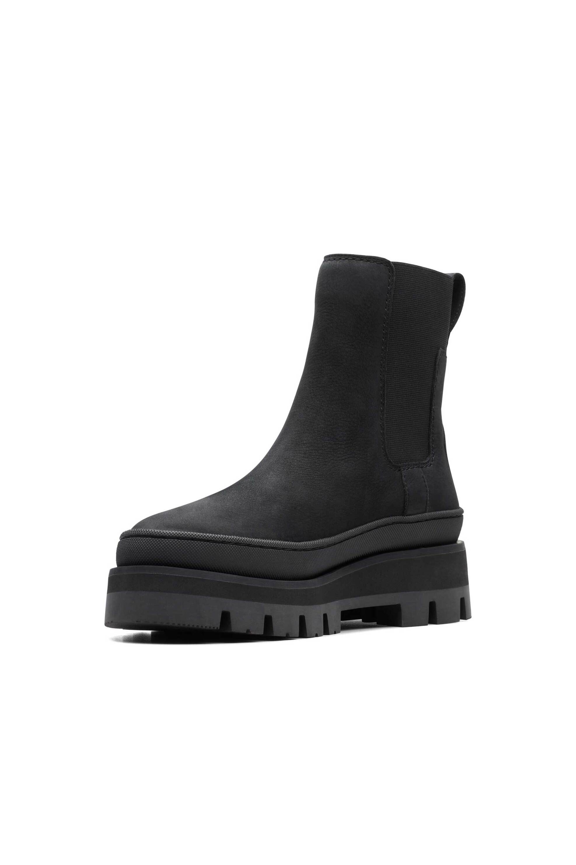 CLARKS Clarks γυναικεία nubuck μποτάκια "Orianna 2 Top" - 26174067 Μαύρο - 2