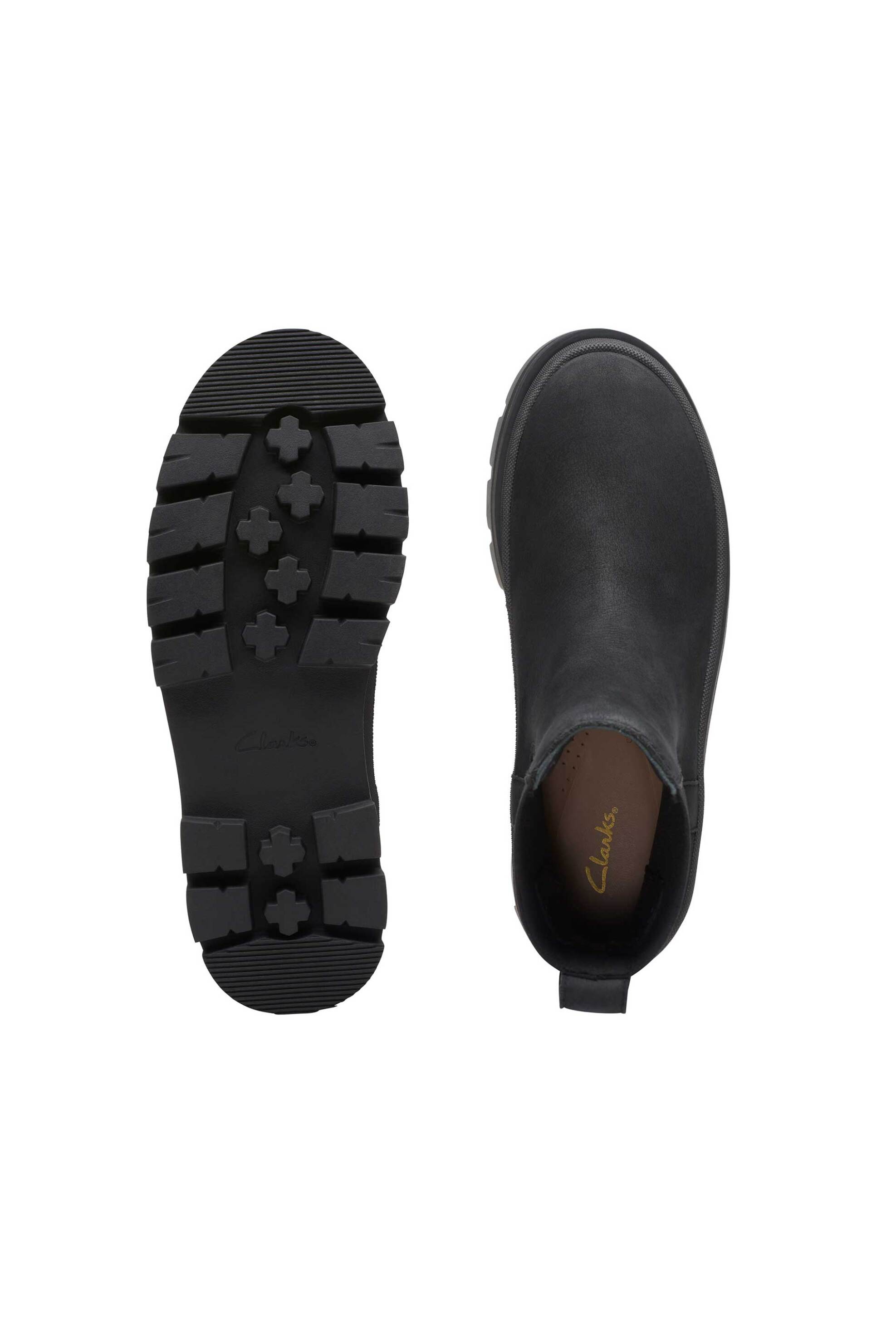 CLARKS Clarks γυναικεία nubuck μποτάκια "Orianna 2 Top" - 26174067 Μαύρο - 4