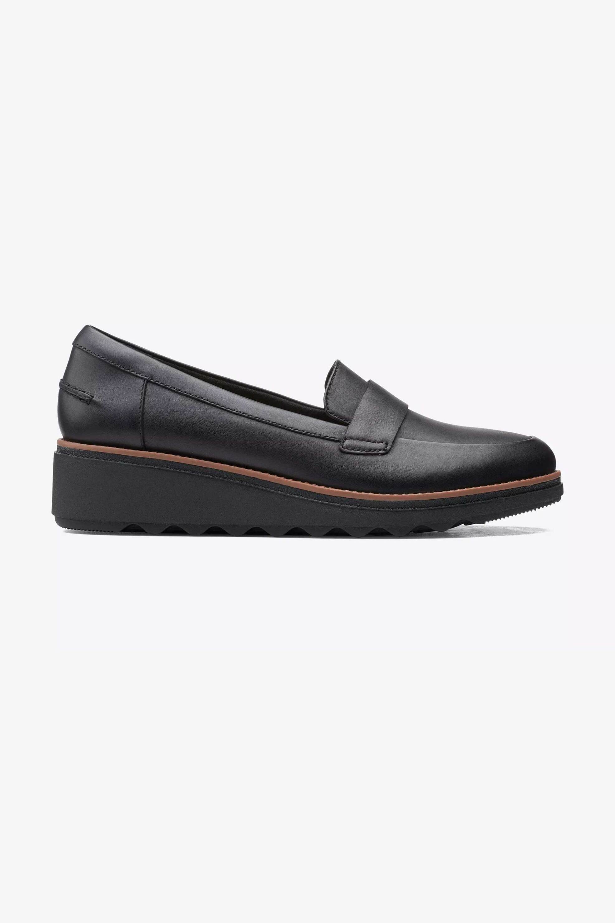 Clarks γυναικεία δερμάτινα loafers ''Sharon Gracie'' - 26156816 Μαύρο