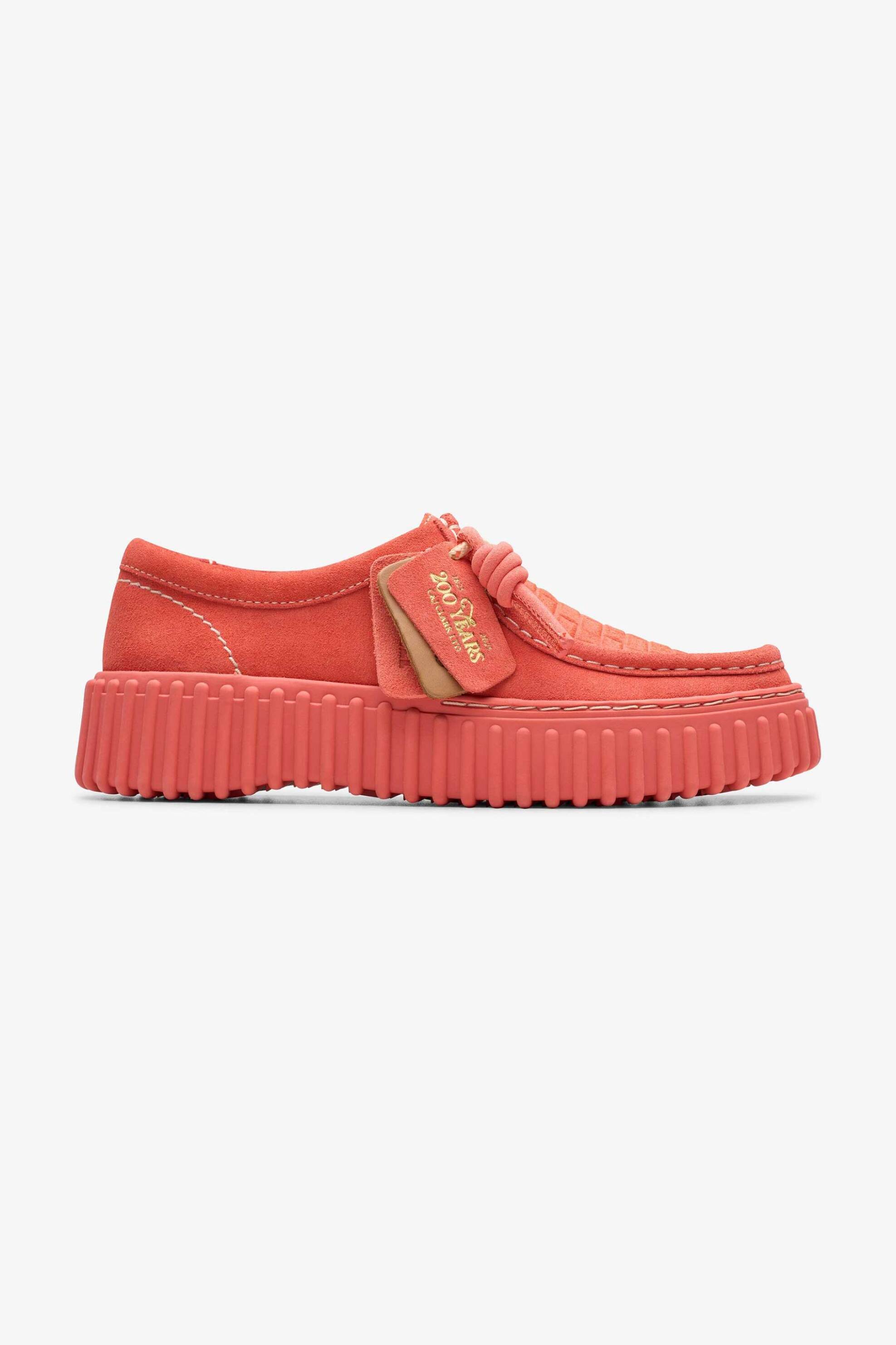  Clarks γυναικεία suede μοκασίνια ''Torhill Bee'' - 26181187 Κοραλί 2025
