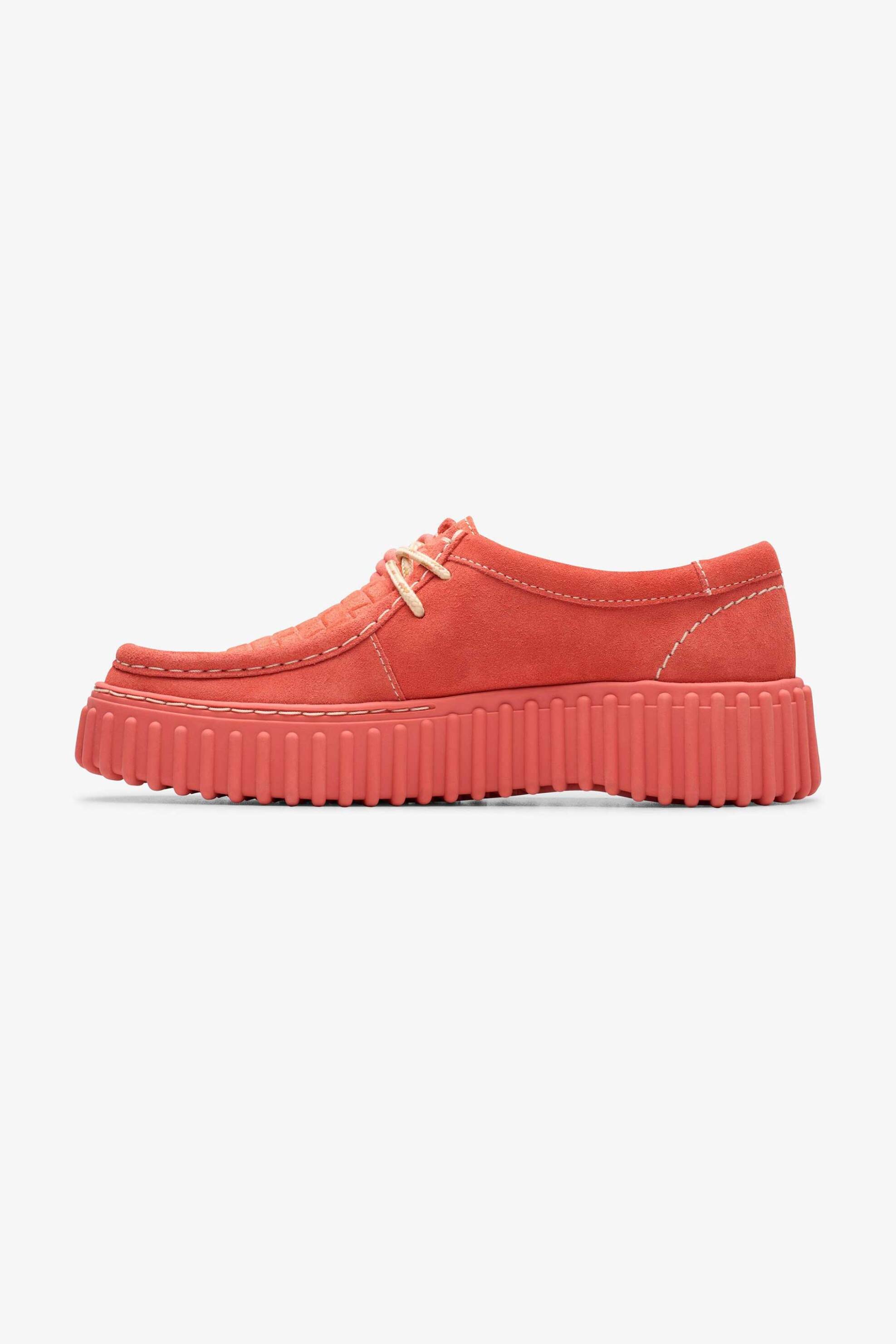 Clarks γυναικεία suede μοκασίνια ''Torhill Bee'' - 26181187 Κοραλί