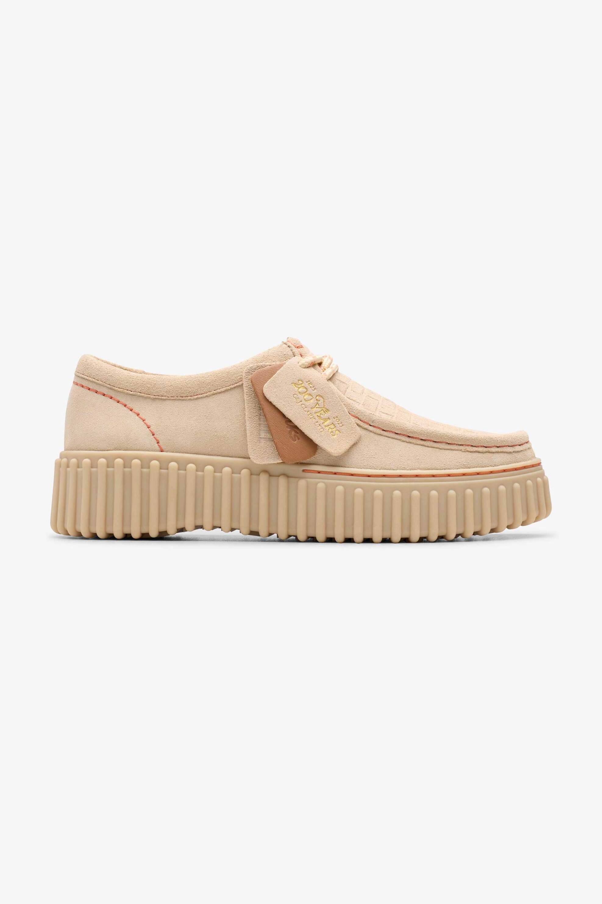  Clarks γυναικεία suede μοκασίνια ''Torhill Bee'' - 26181191 Μπεζ 2025
