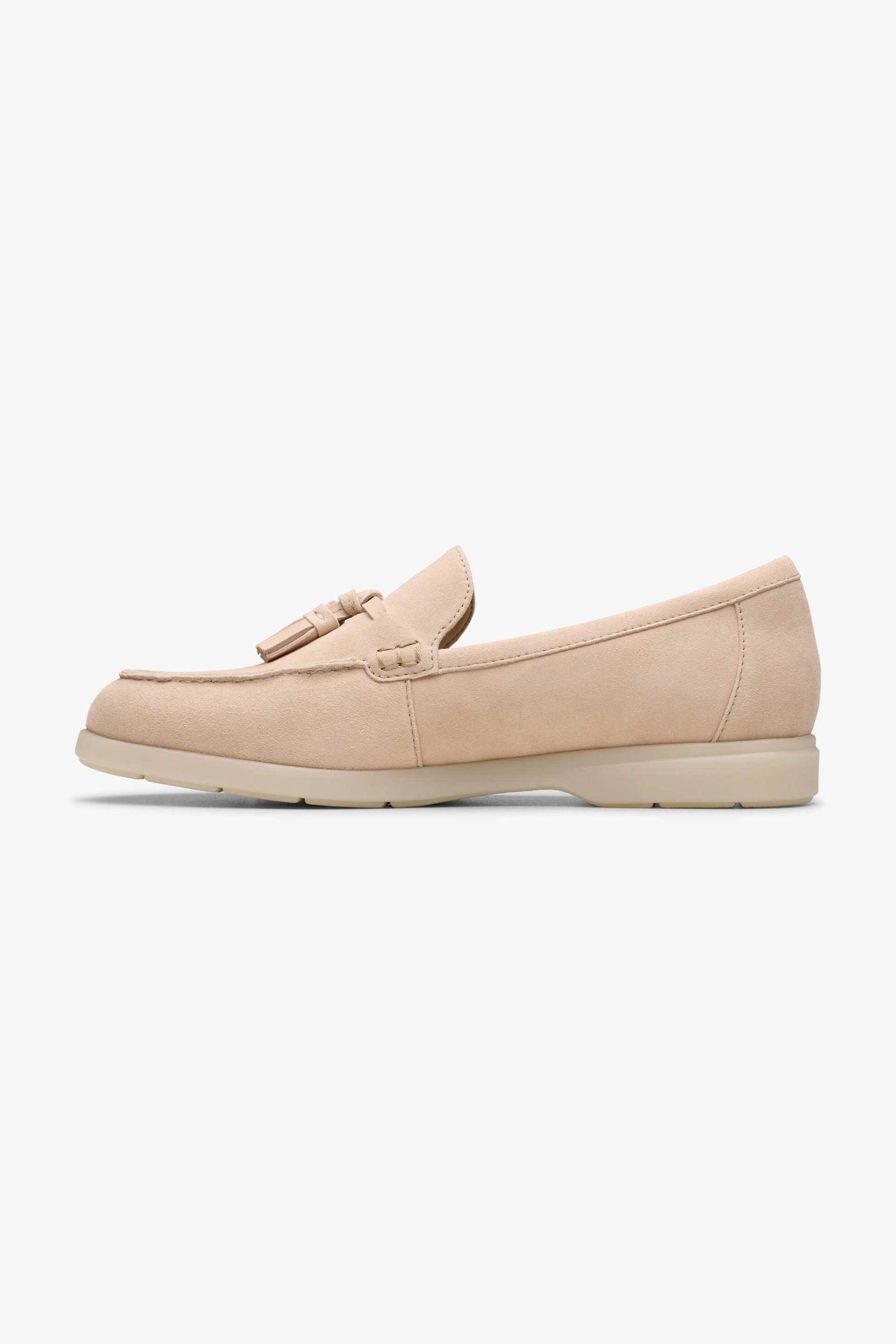 Clarks γυναικεία suede μοκασίνια ''Narini Edge'' - 26181453 Μπεζ