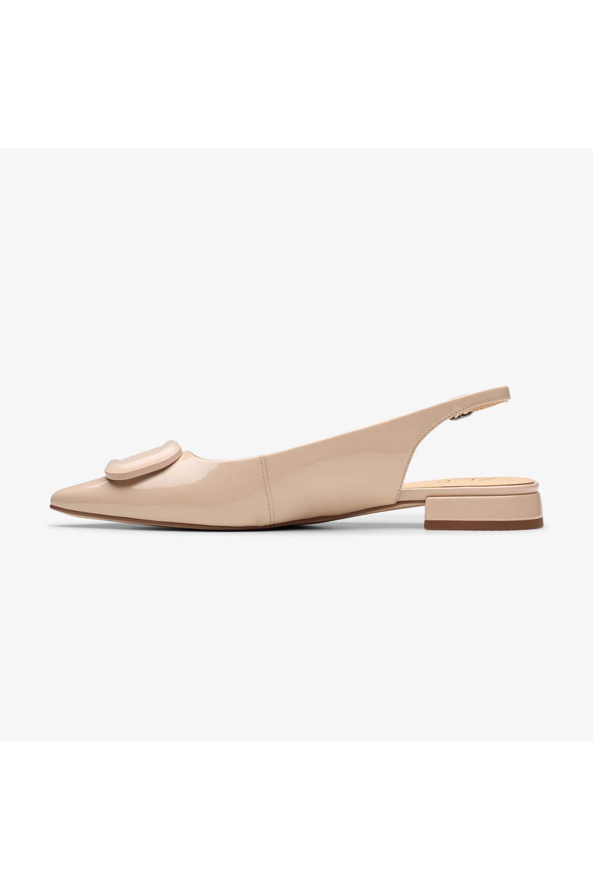Clarks γυναικείες μπαλαρίνες slingback λουστρίνι 