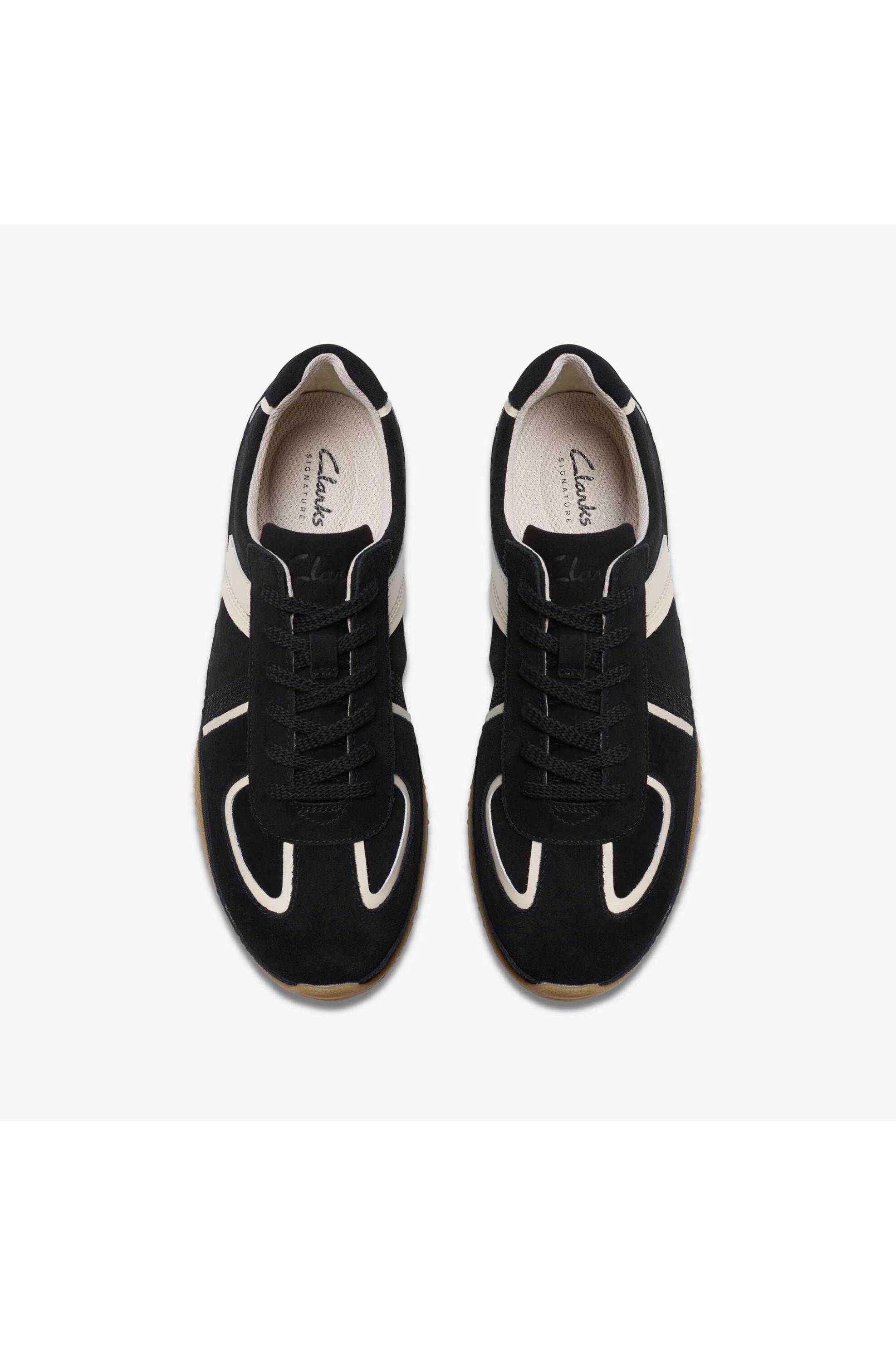 Clarks γυναικεία suede sneakes με ανάγλυφο σχέδιο ''Meridor Lo'' - 26183162 Μαύρο φωτογραφία