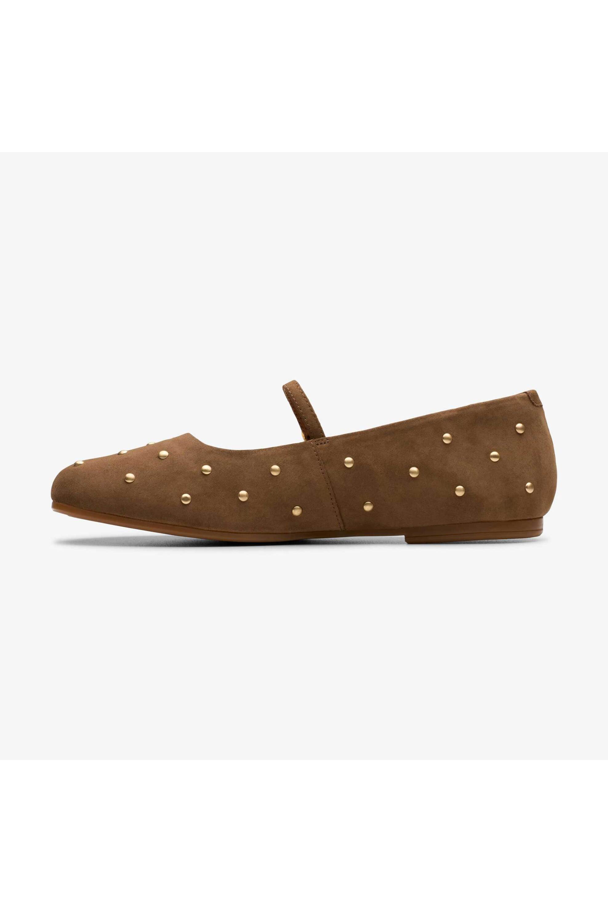 Clarks γυναικείες suede μπαλαρίνες με τρούκς ''Livia Stud' - 26184158 Ταμπά φωτογραφία
