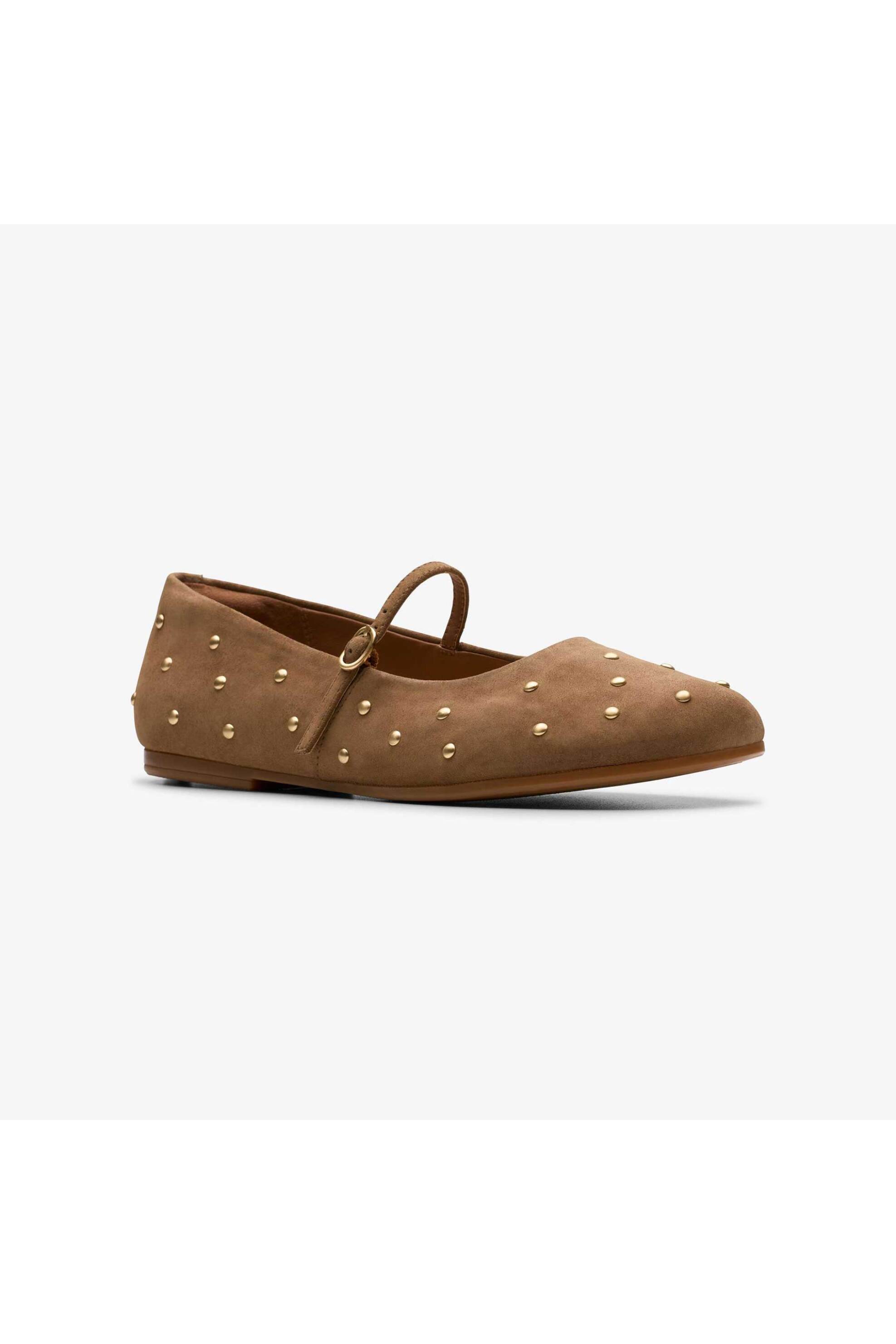 Clarks γυναικείες suede μπαλαρίνες με τρούκς ''Livia Stud' - 26184158 Ταμπά φωτογραφία