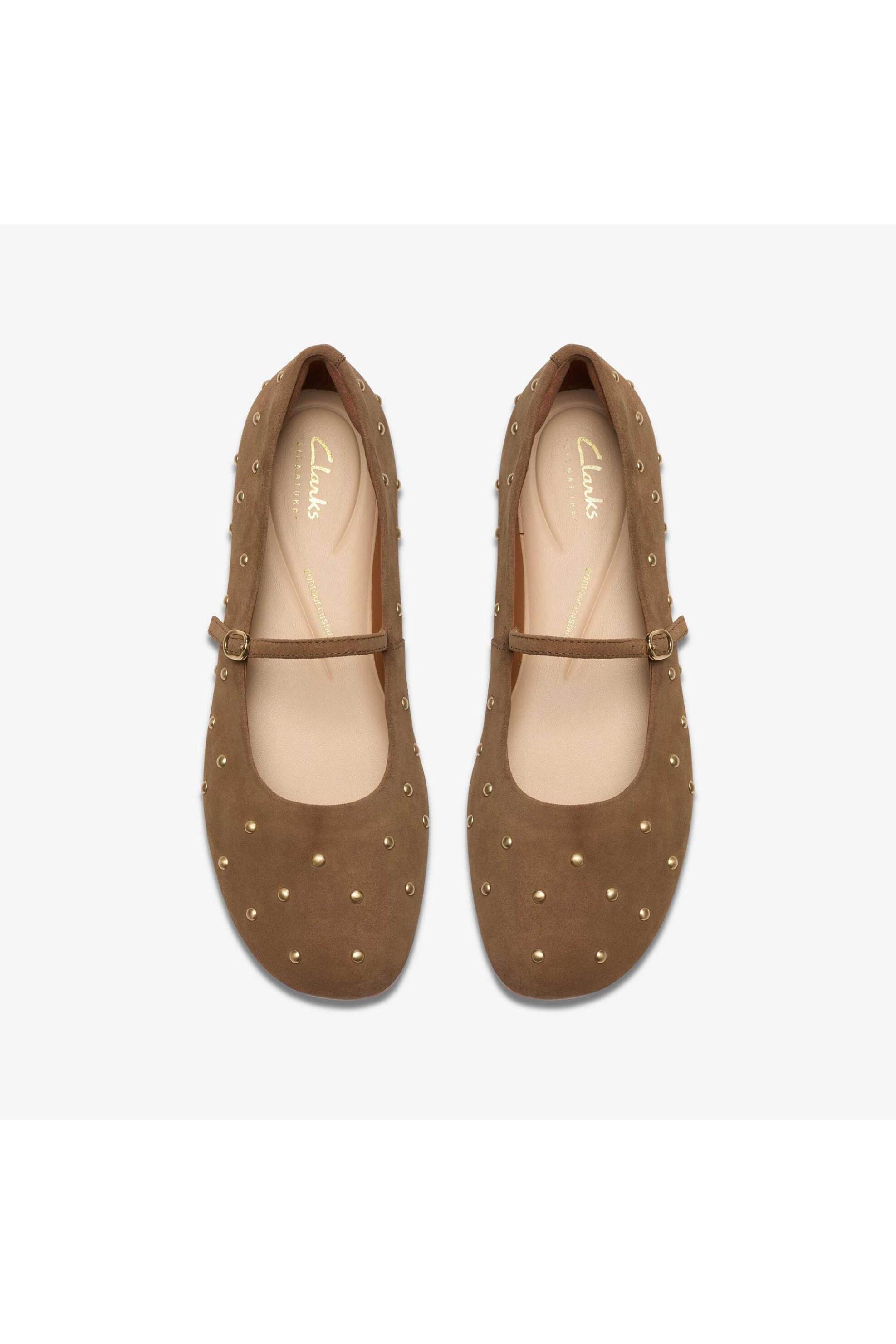Clarks γυναικείες suede μπαλαρίνες με τρούκς ''Livia Stud' - 26184158 Ταμπά φωτογραφία