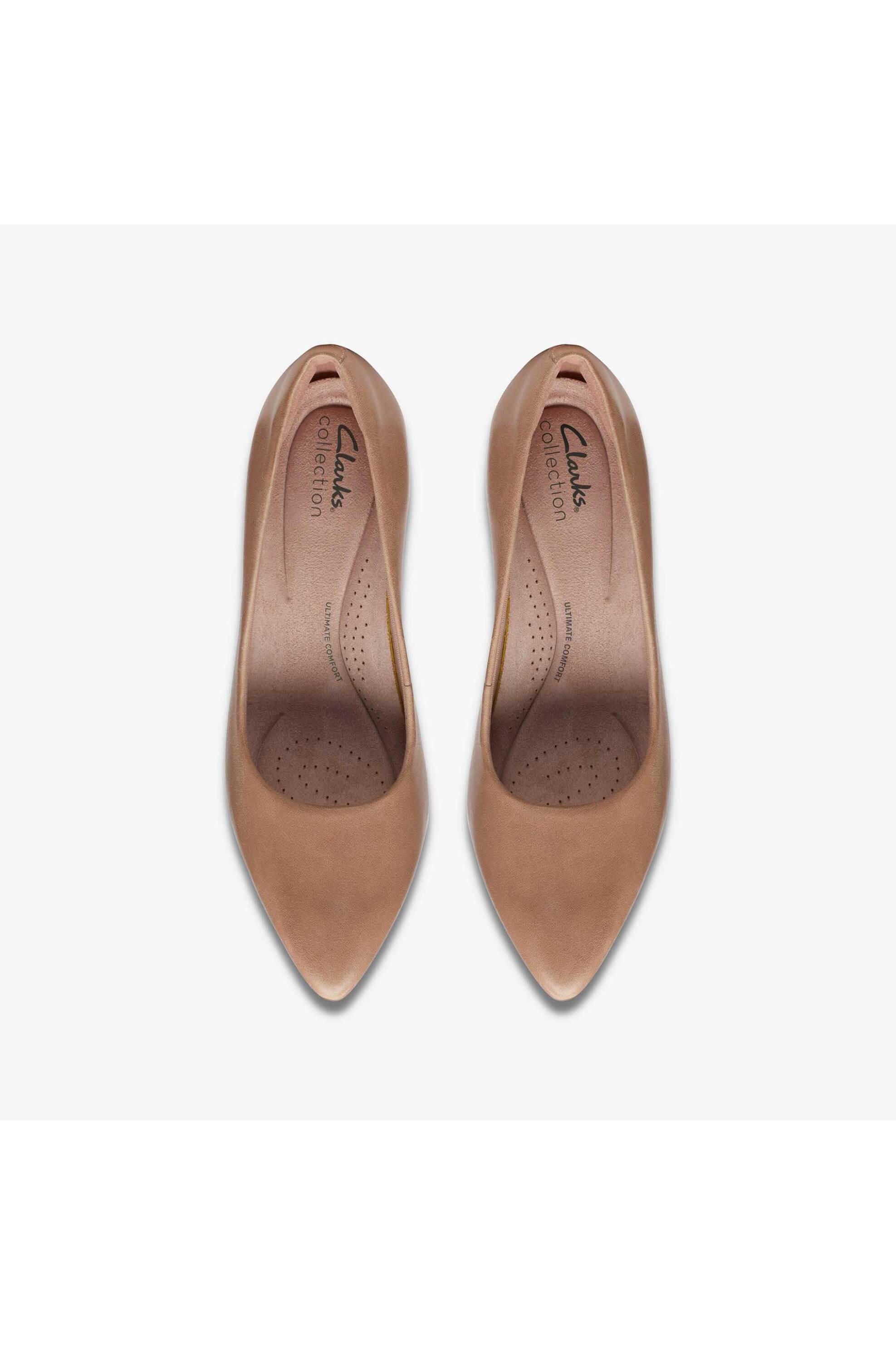 Clarks γυναικείες γόβες μονόχρωμες "Kataleyna Gem" - 26171220 Μπεζ φωτογραφία