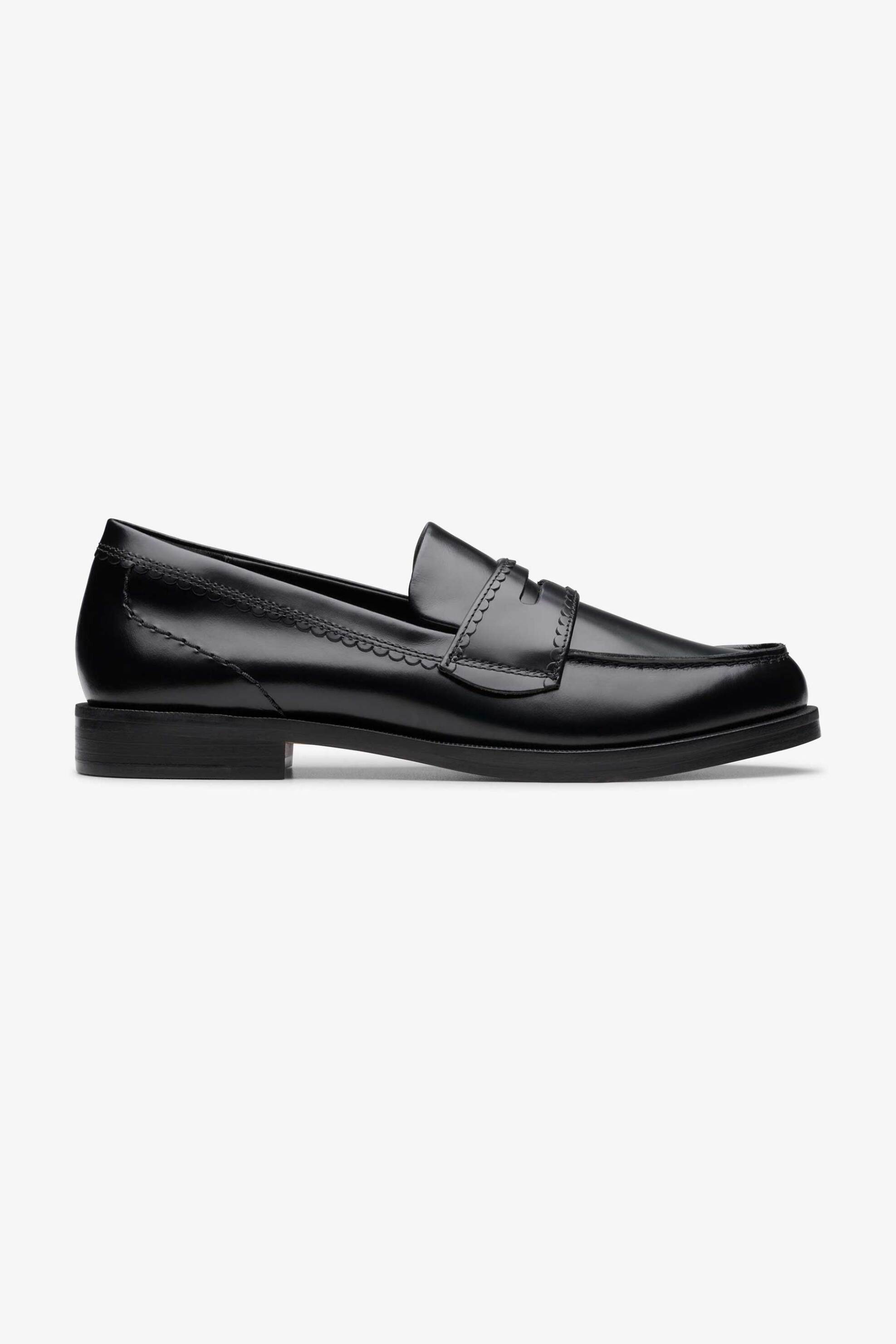 Clarks γυναικεία loafers μονόχρωμα ''Straven Edge'' - 26181277 Μαύρο