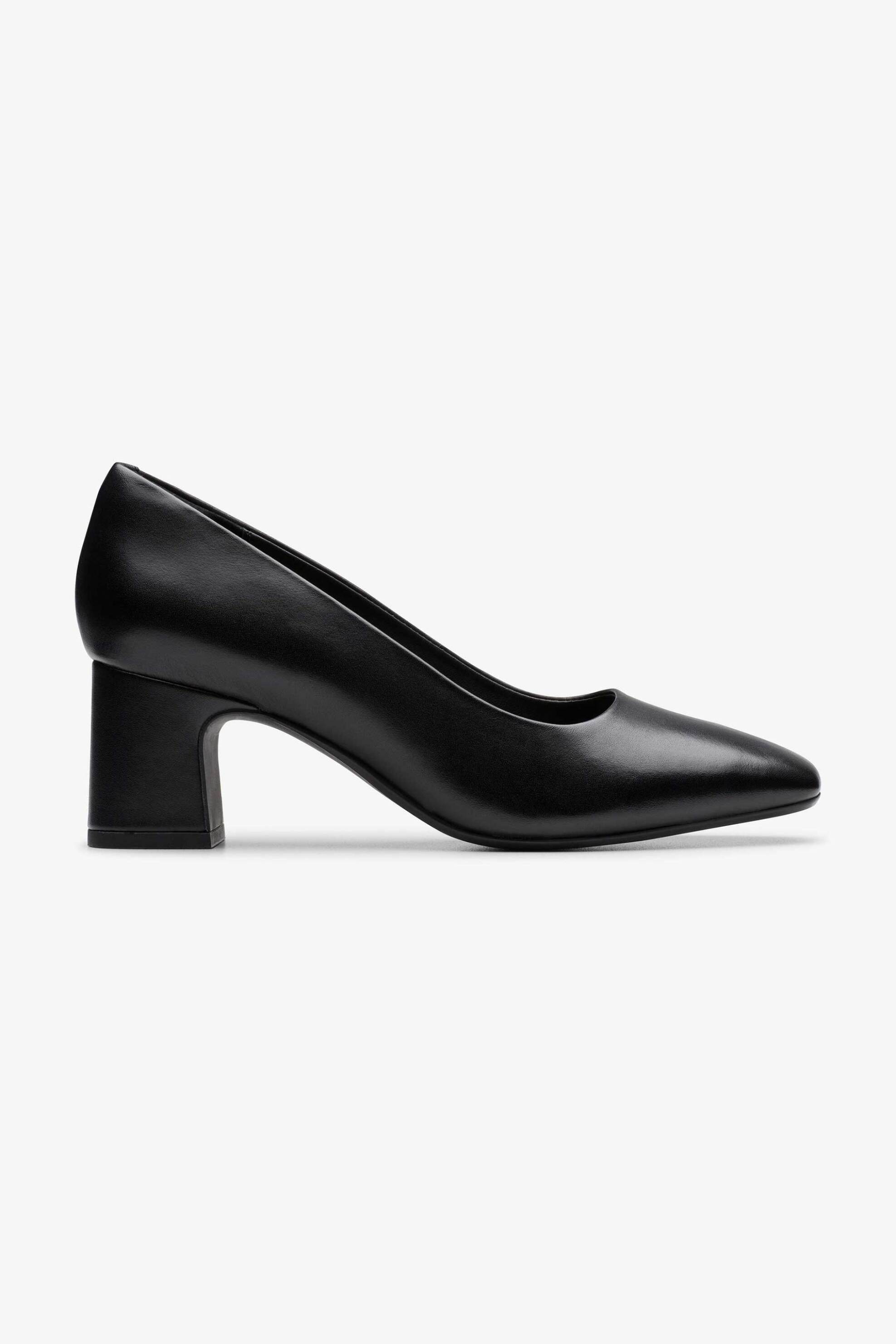 CLARKS Clarks γυναικείες γόβες μονόχρωμες με χοντρό τακούνι "Fernie Court" - 26183032 Μαύρο