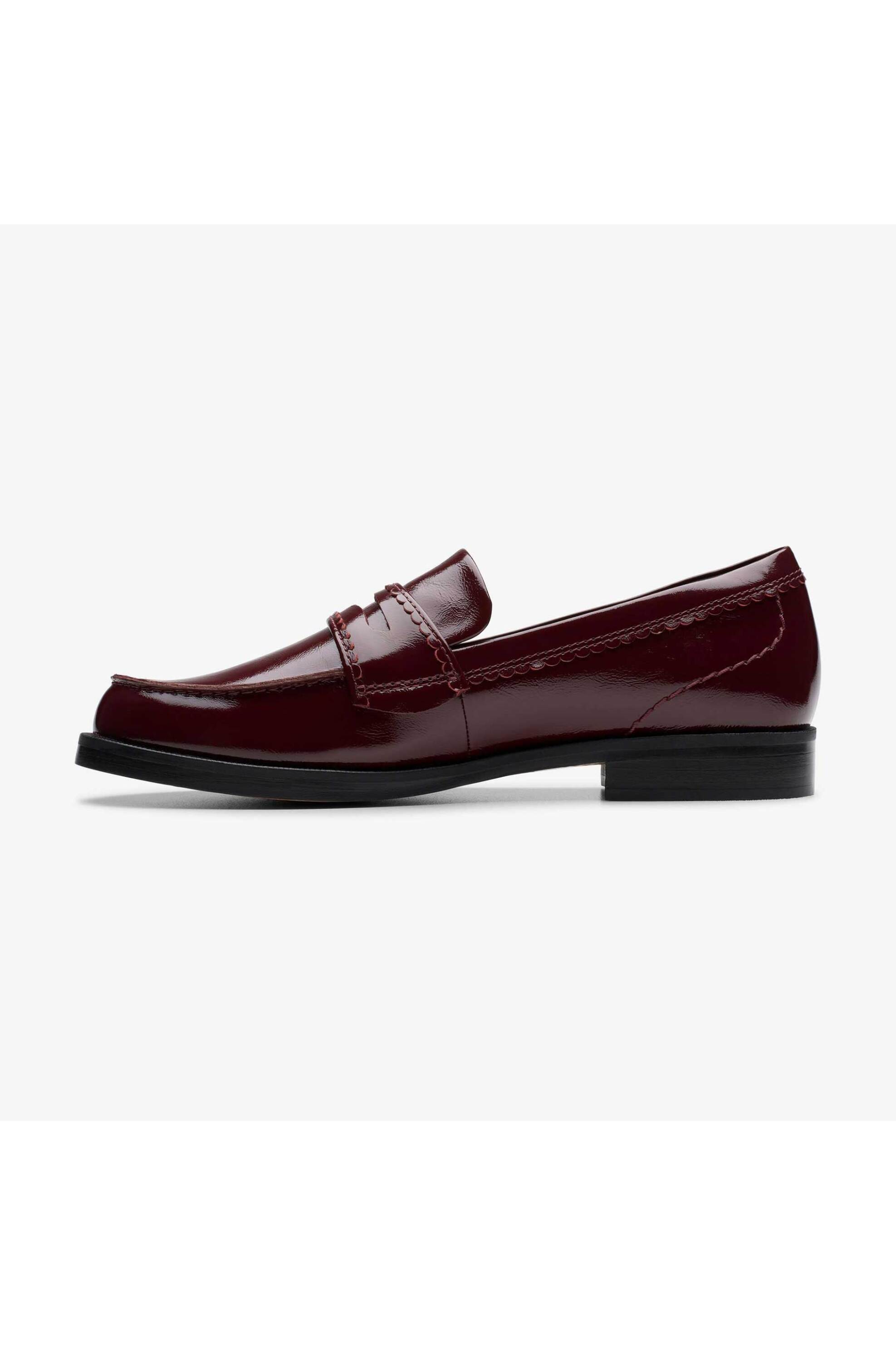 Clarks γυναικεία loafers λουστρίνι ''Straven Edge'' - 26184847 Μπορντό φωτογραφία