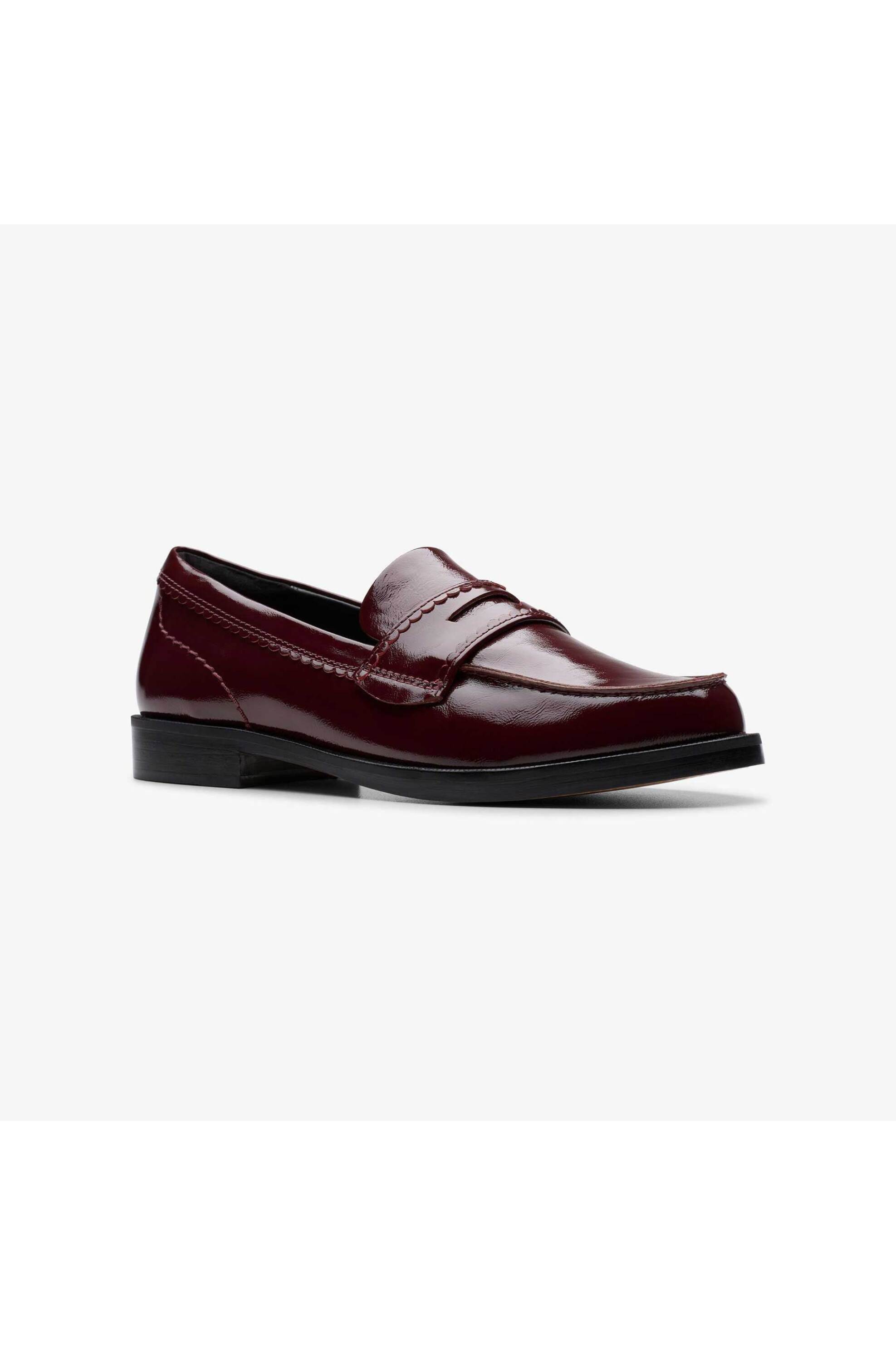 Clarks γυναικεία loafers λουστρίνι ''Straven Edge'' - 26184847 Μπορντό φωτογραφία