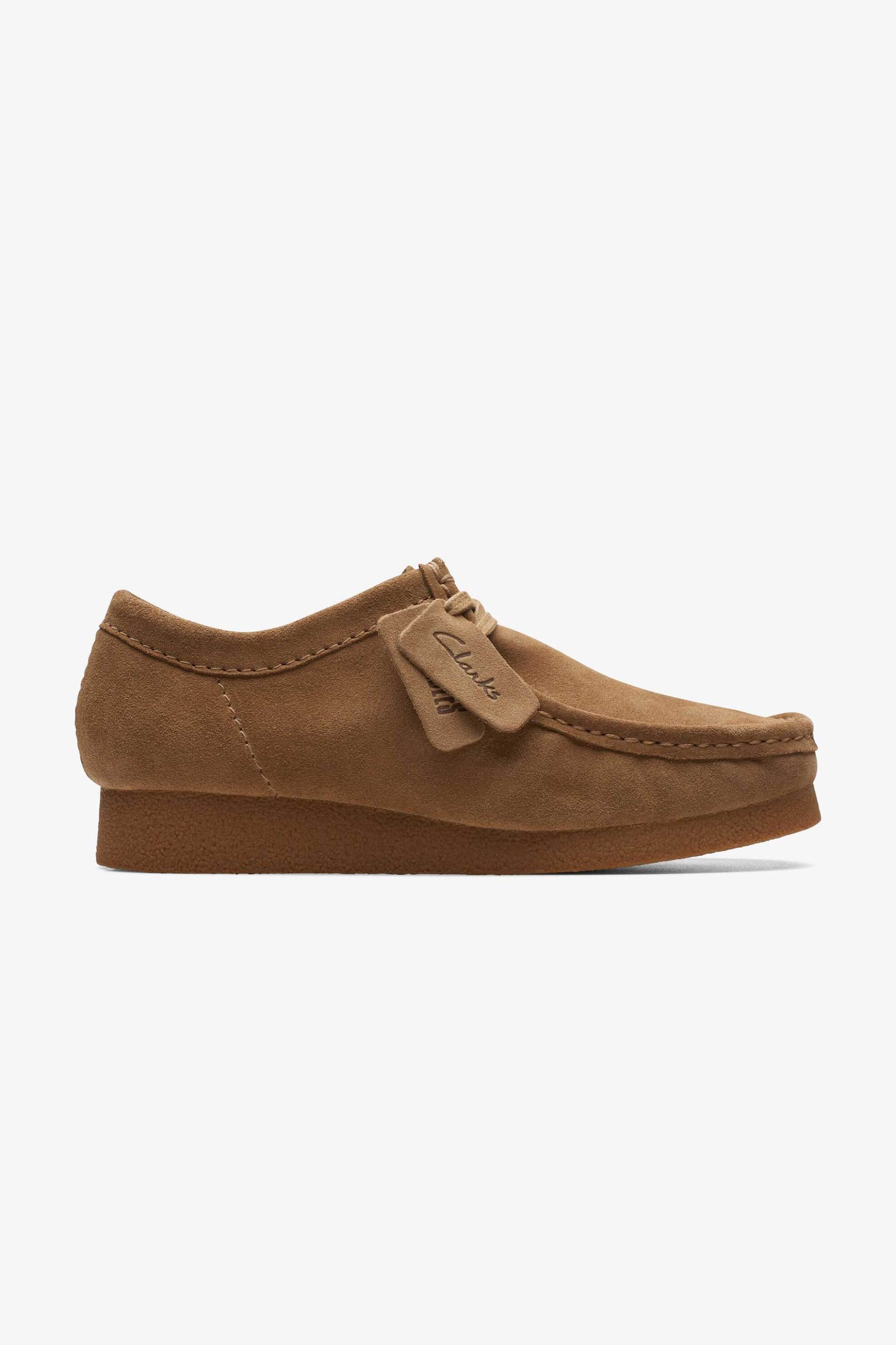 CLARKS Clarks ανδρικά δερμάτινα μοκασίνια ''Wallabee EVO" - 26172821 Καμηλό