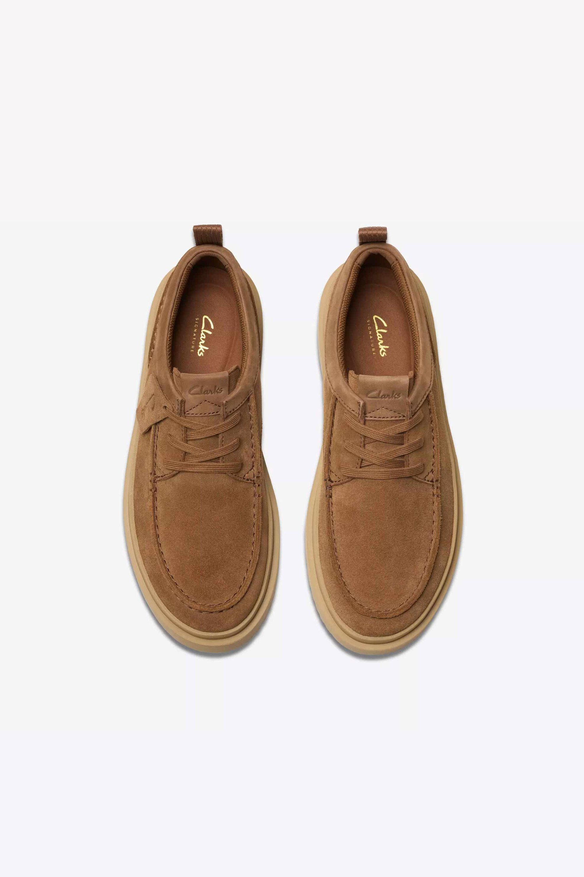 Clarks Ανδρικά Suede Casual Παπούτσια Polden Moc - 26180865 Ταμπά