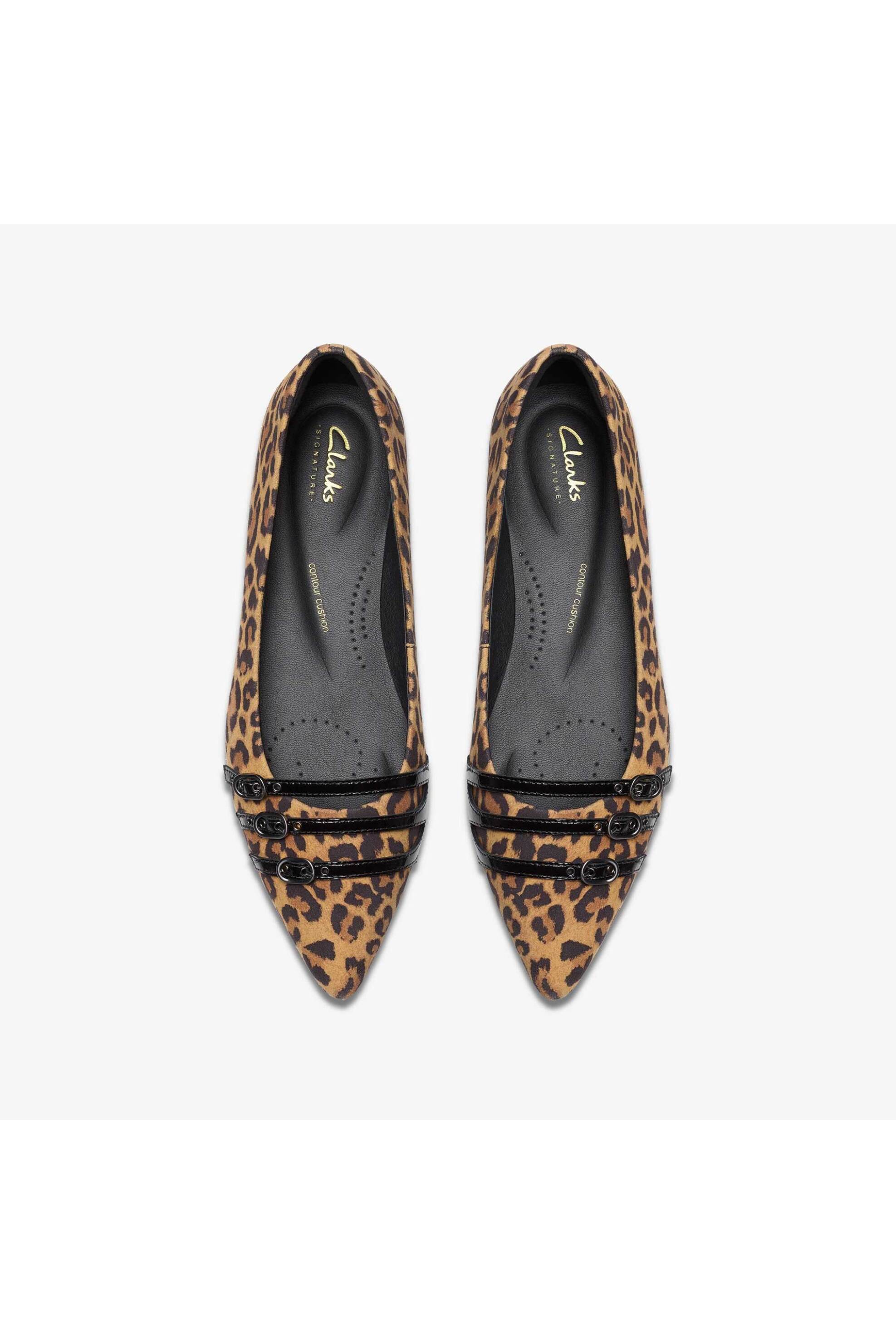 Clarks γυναικεία loafers suede με animal print "'Sensa15 Strap'' - 26183127 Καφέ φωτογραφία