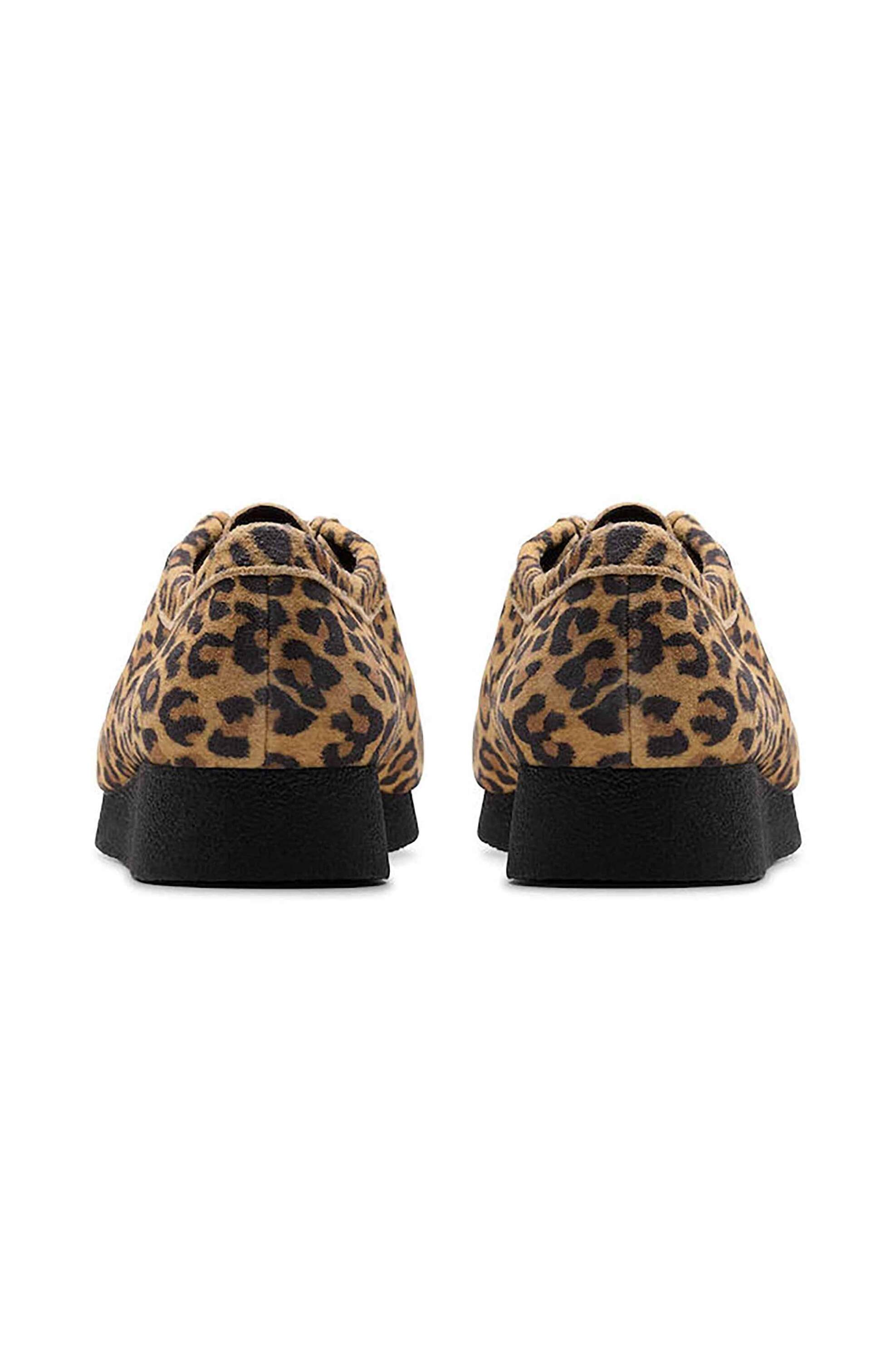 Clarks γυναικεία suede μοκασίνια με animal print "Wallabee Evo'' - 26184612 Καφέ φωτογραφία