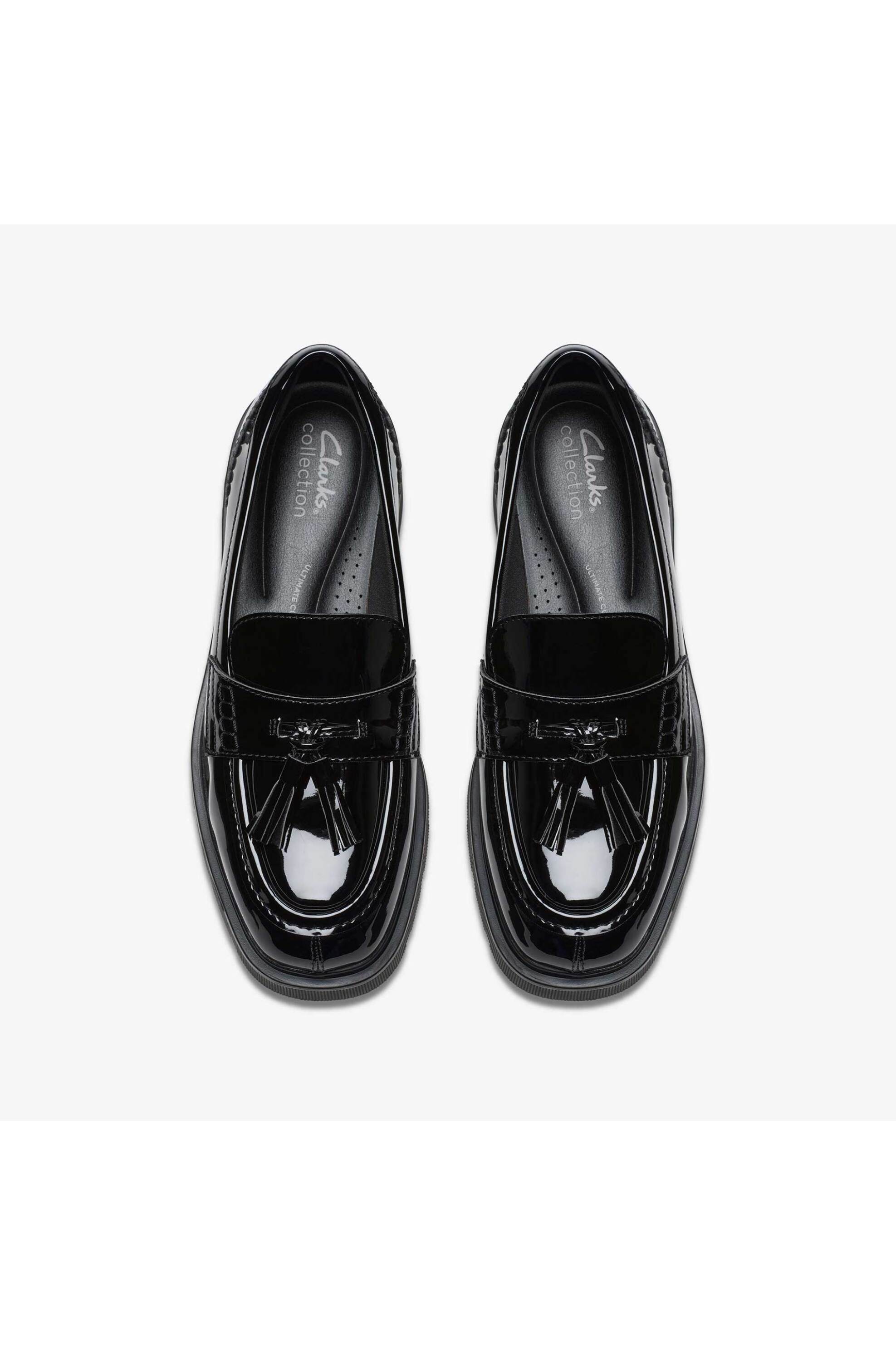Clarks Γυναικεία Loafers Λουστρίνι Lauryl Tassel&Apos - 26184491 Μαύρο