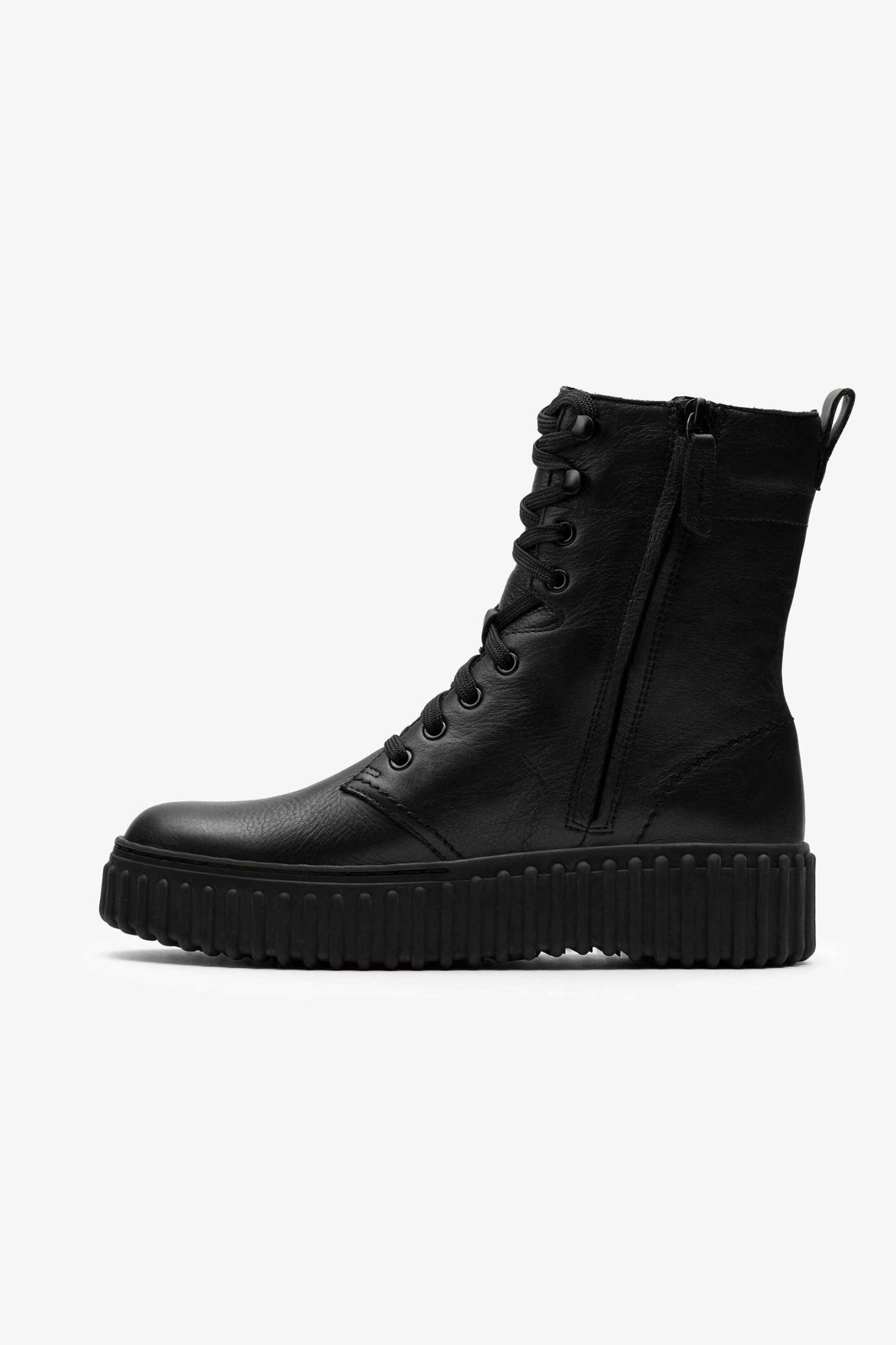 CLARKS Clarks γυναικεία δερμάτινα μποτάκια "Torhill Style" - 26182918 Μαύρο - 2