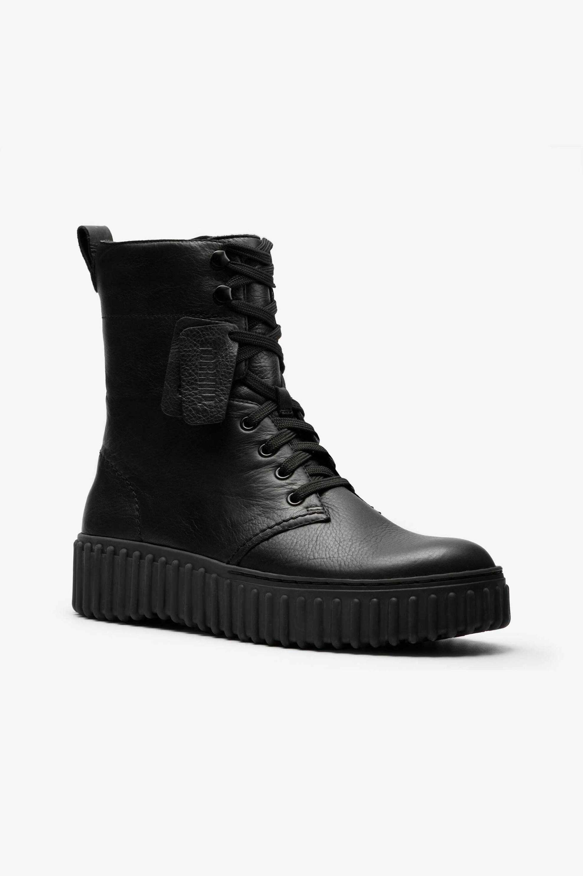 CLARKS Clarks γυναικεία δερμάτινα μποτάκια "Torhill Style" - 26182918 Μαύρο - 3
