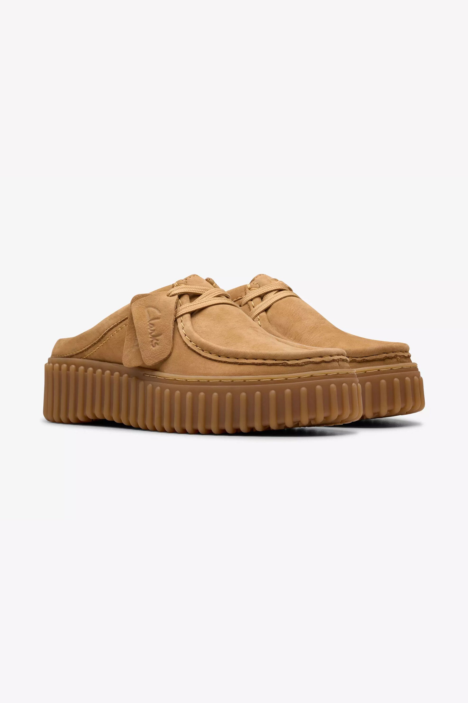 Clarks Γυναικεία Δερμάτινα Mules Torhill Mule - 26181196 Καμηλό