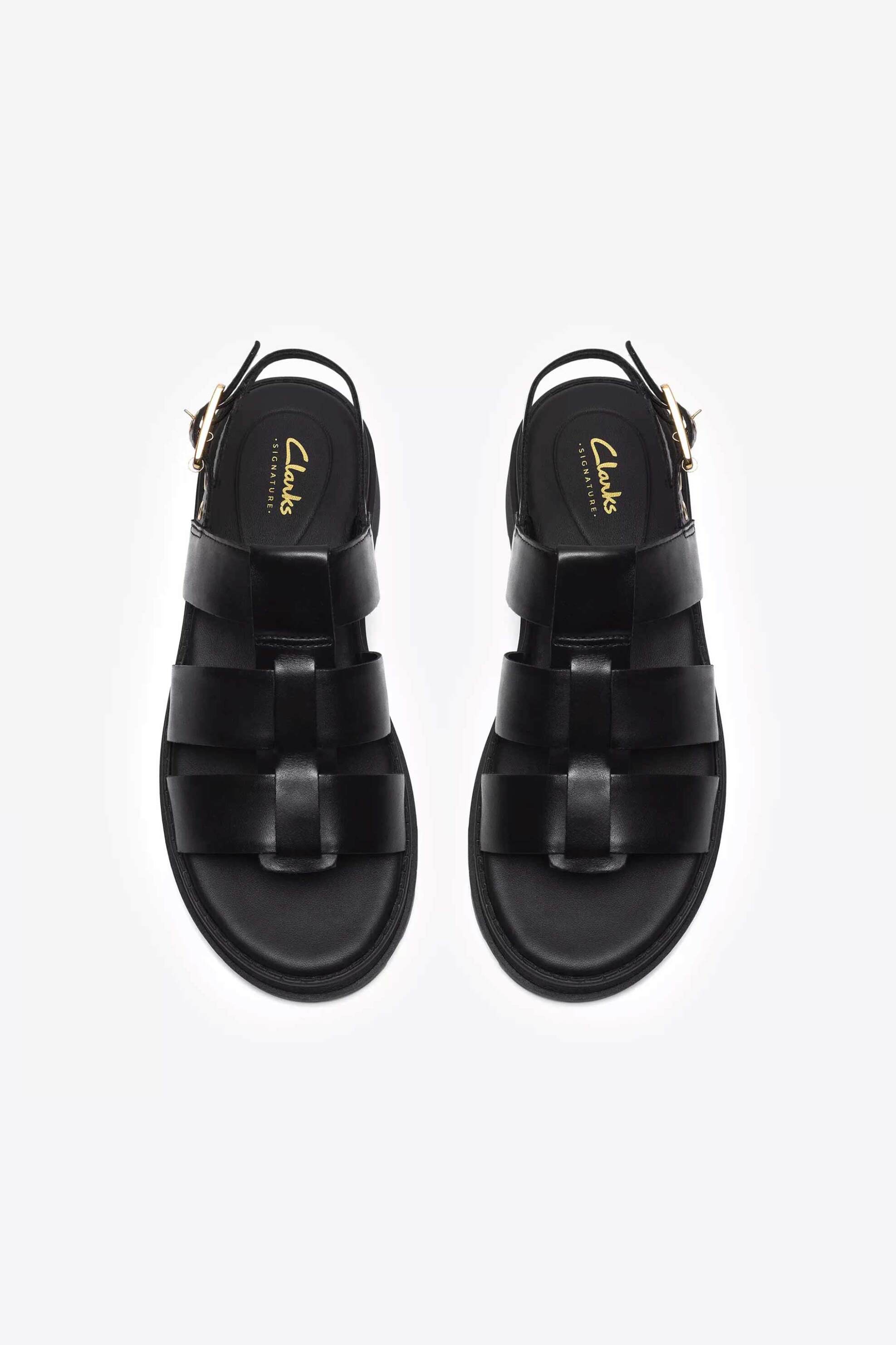 Clarks Γυναικεία Σανδάλια Orinoco3 Strap - 26186490 Μαύρο