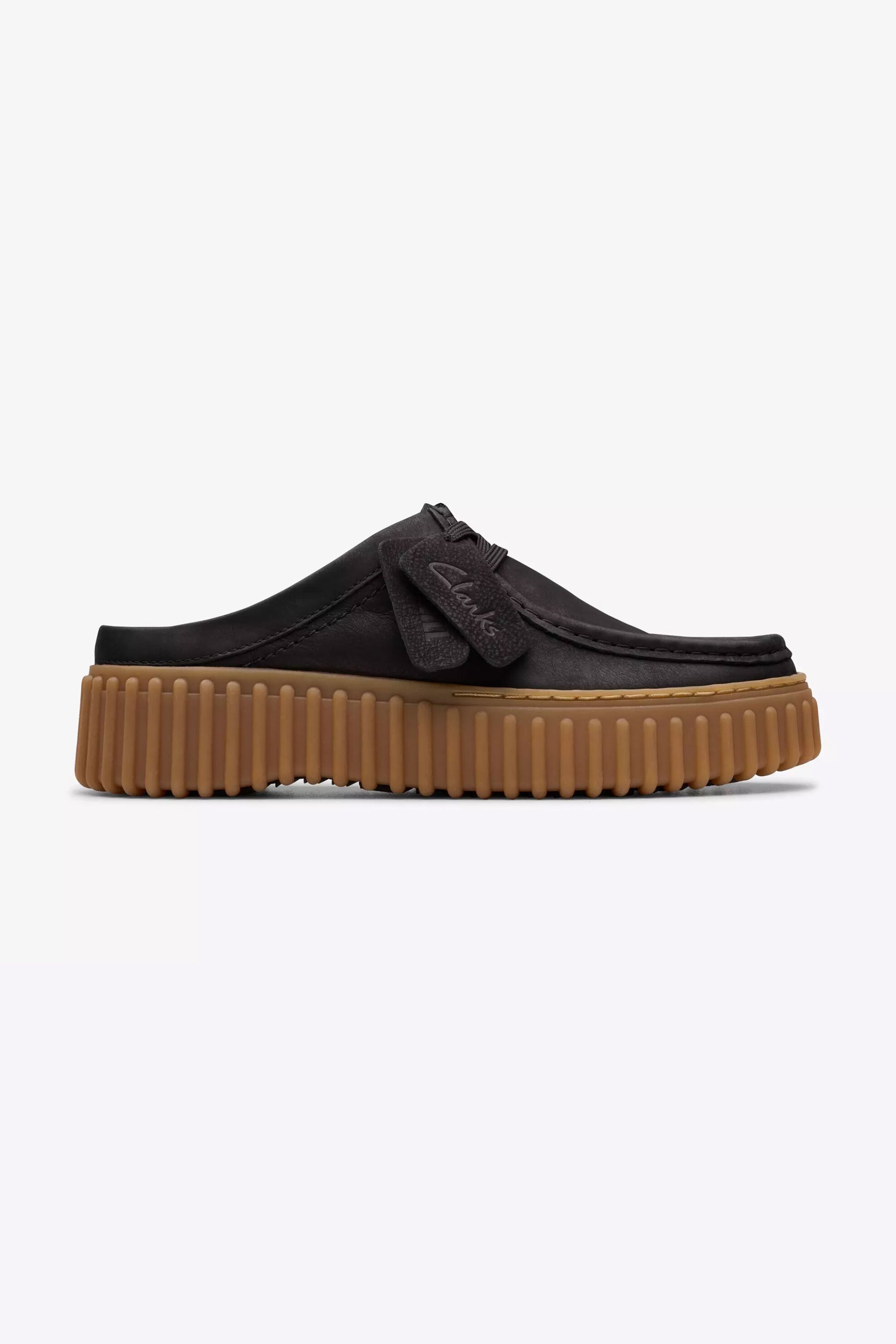 Clarks γυναικεία δερμάτινα mules "Torhill Mule" - 26181193 Μαύρο