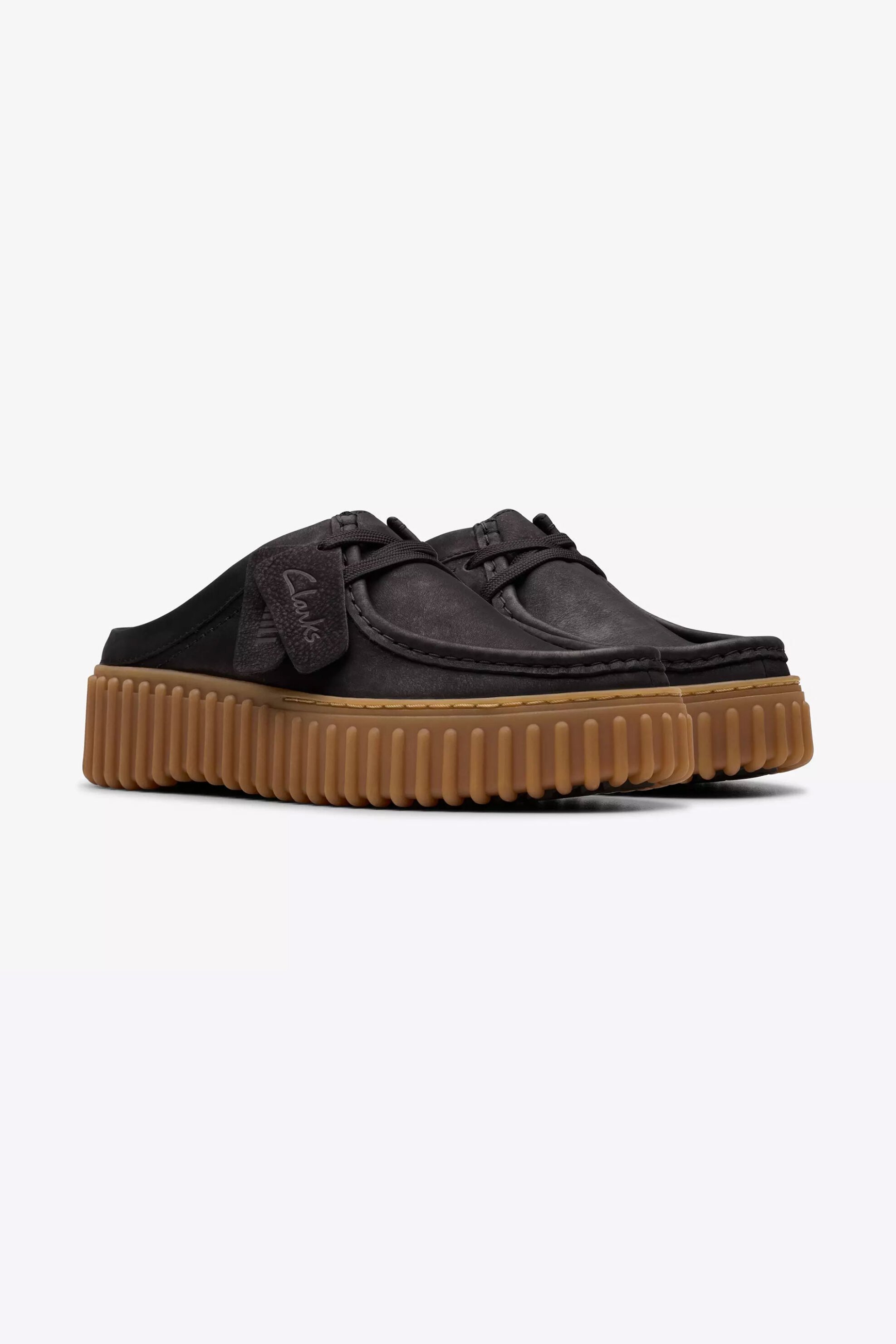 CLARKS Clarks γυναικεία δερμάτινα mules "Torhill Mule" - 26181193 Μαύρο - 2