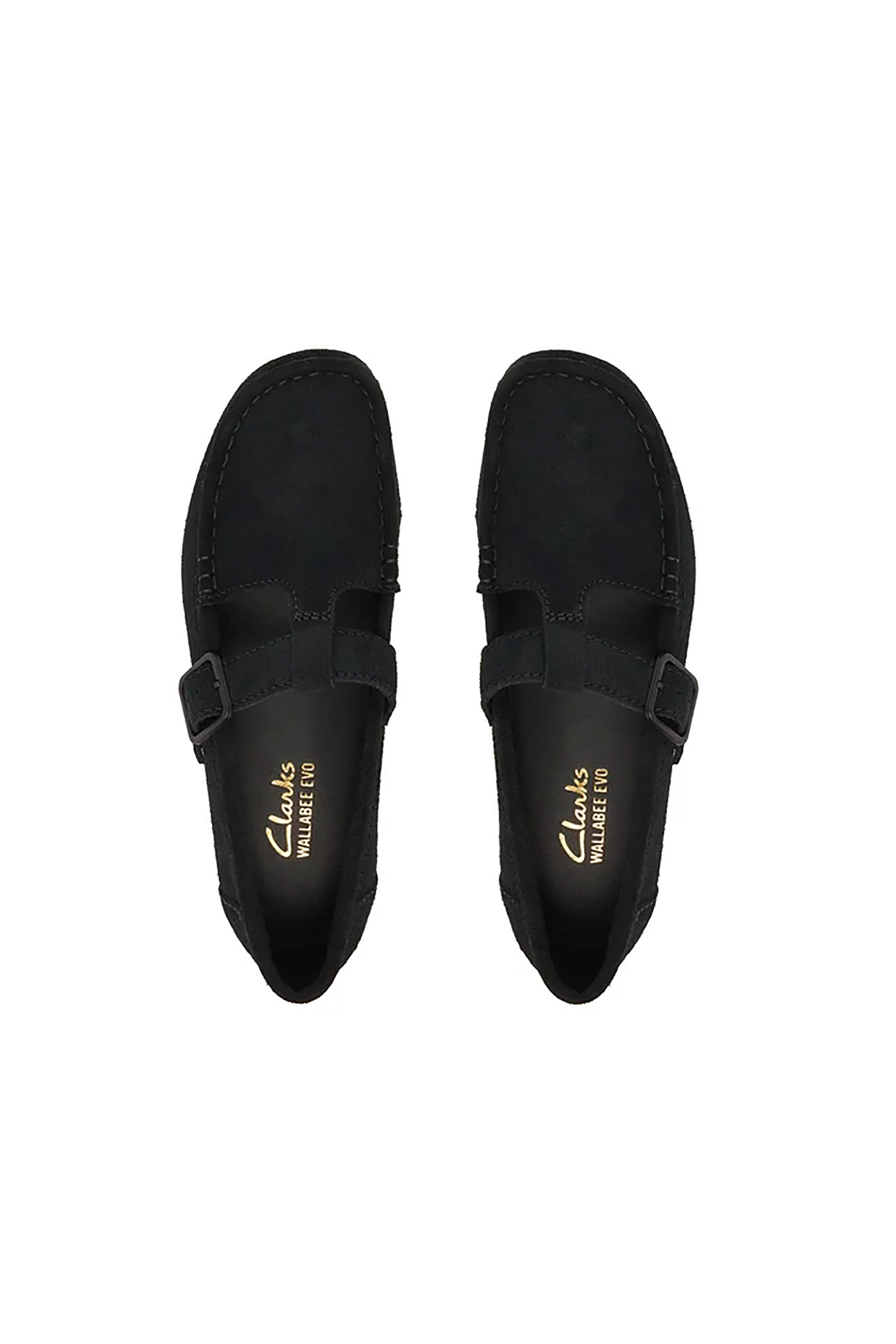 Clarks Γυναικεία Loafers Wallabeeevobar - 26183153 Μαύρο
