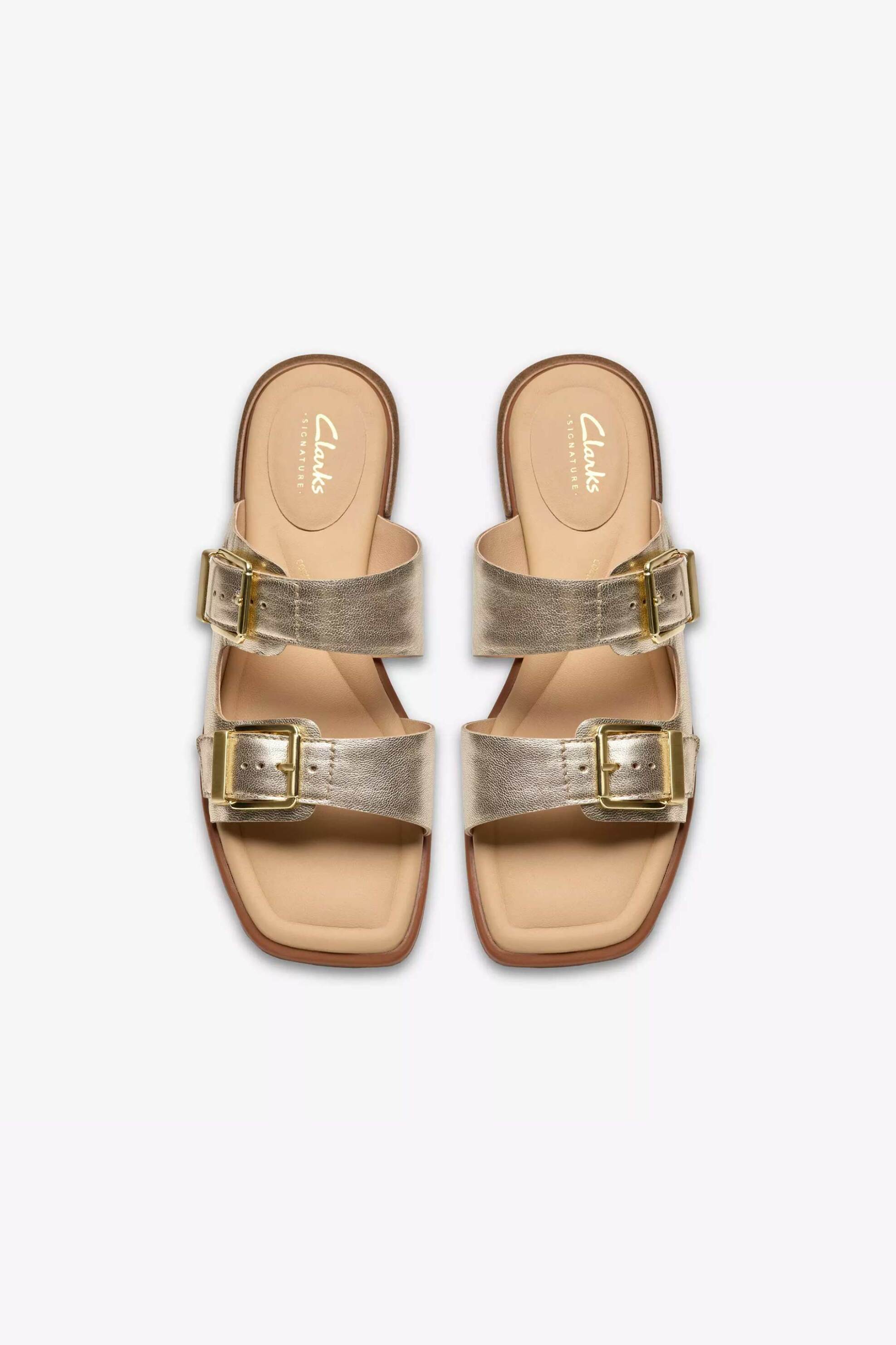 Clarks Γυναικεία Σανδάλια Ariany Bay - 26185804 Χρυσό