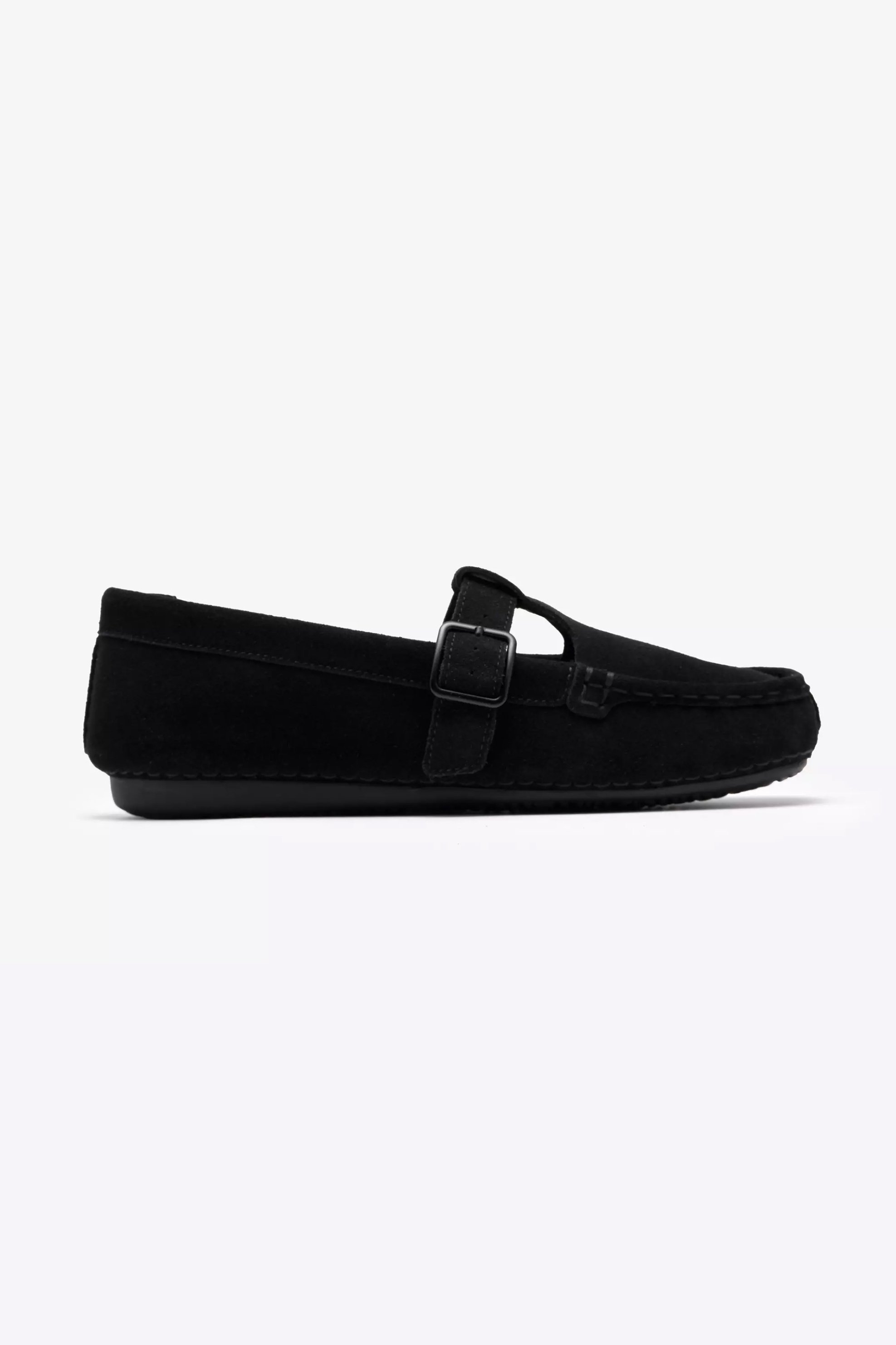 Clarks γυναικεία loafers "Freckle T Bar" - 26185903 Μαύρο