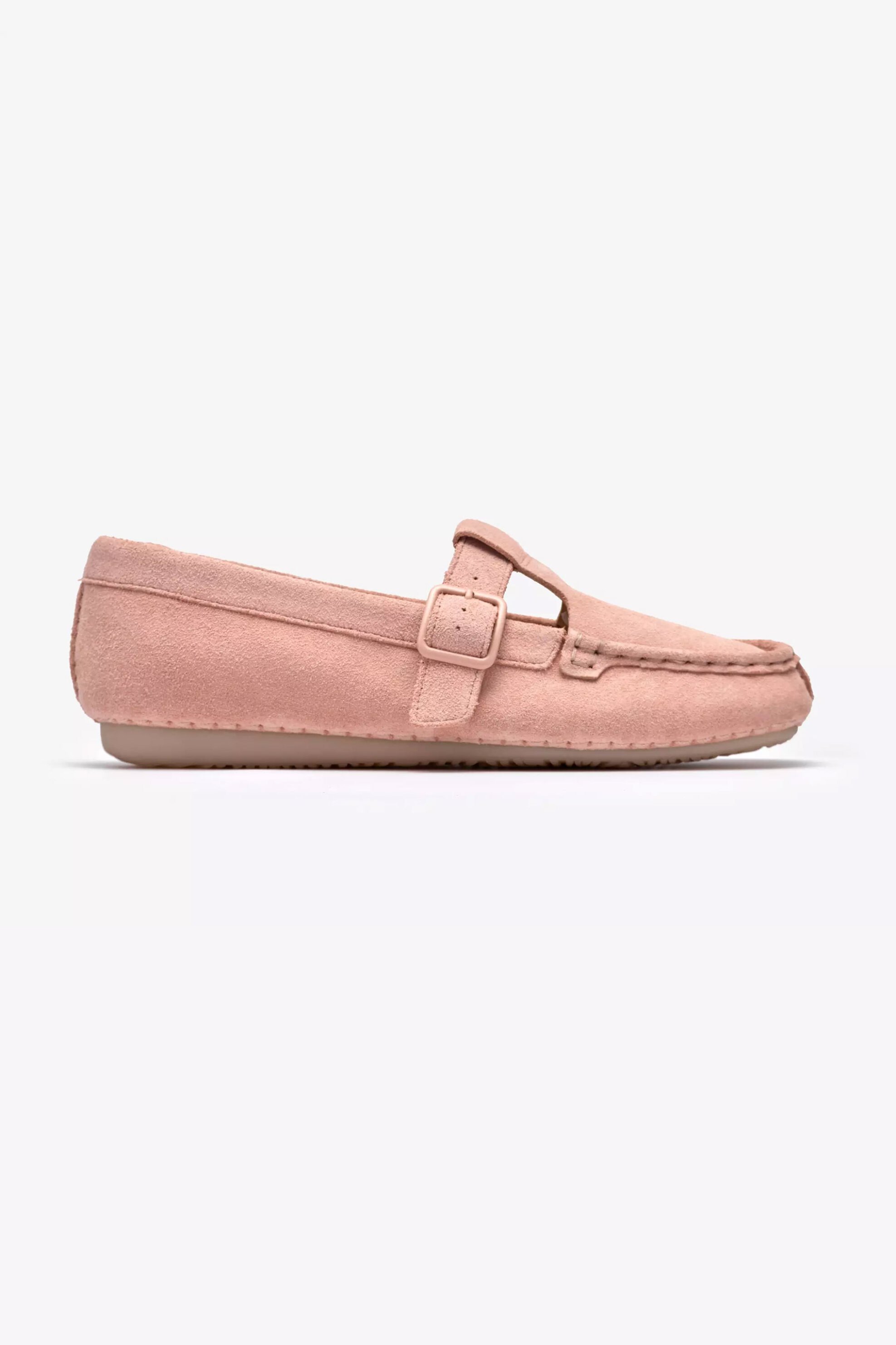 Clarks γυναικεία loafers "Freckle T Bar" - 26185904 Ροζ
