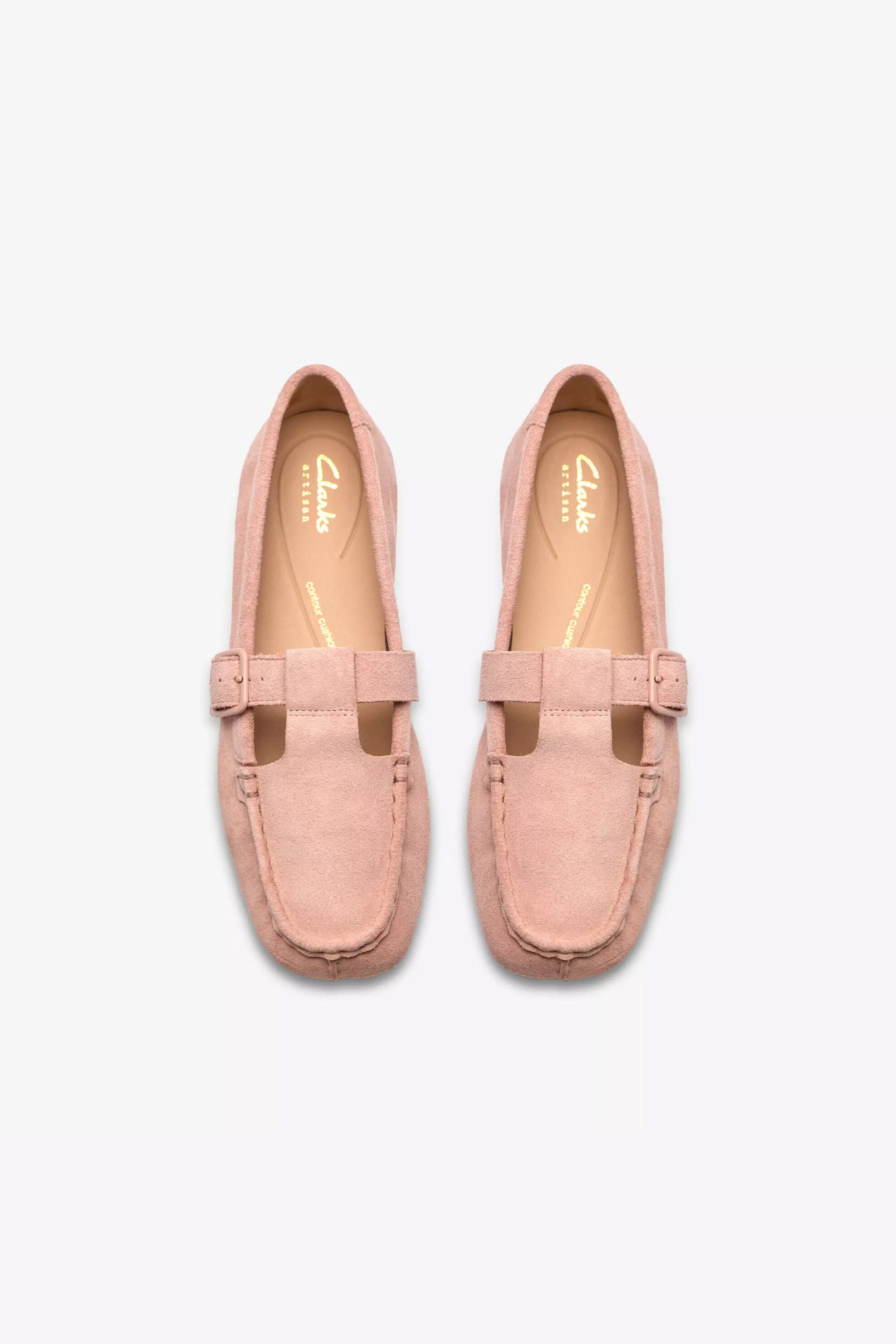 Clarks Γυναικεία Loafers Freckle T Bar - 26185904 Ροζ