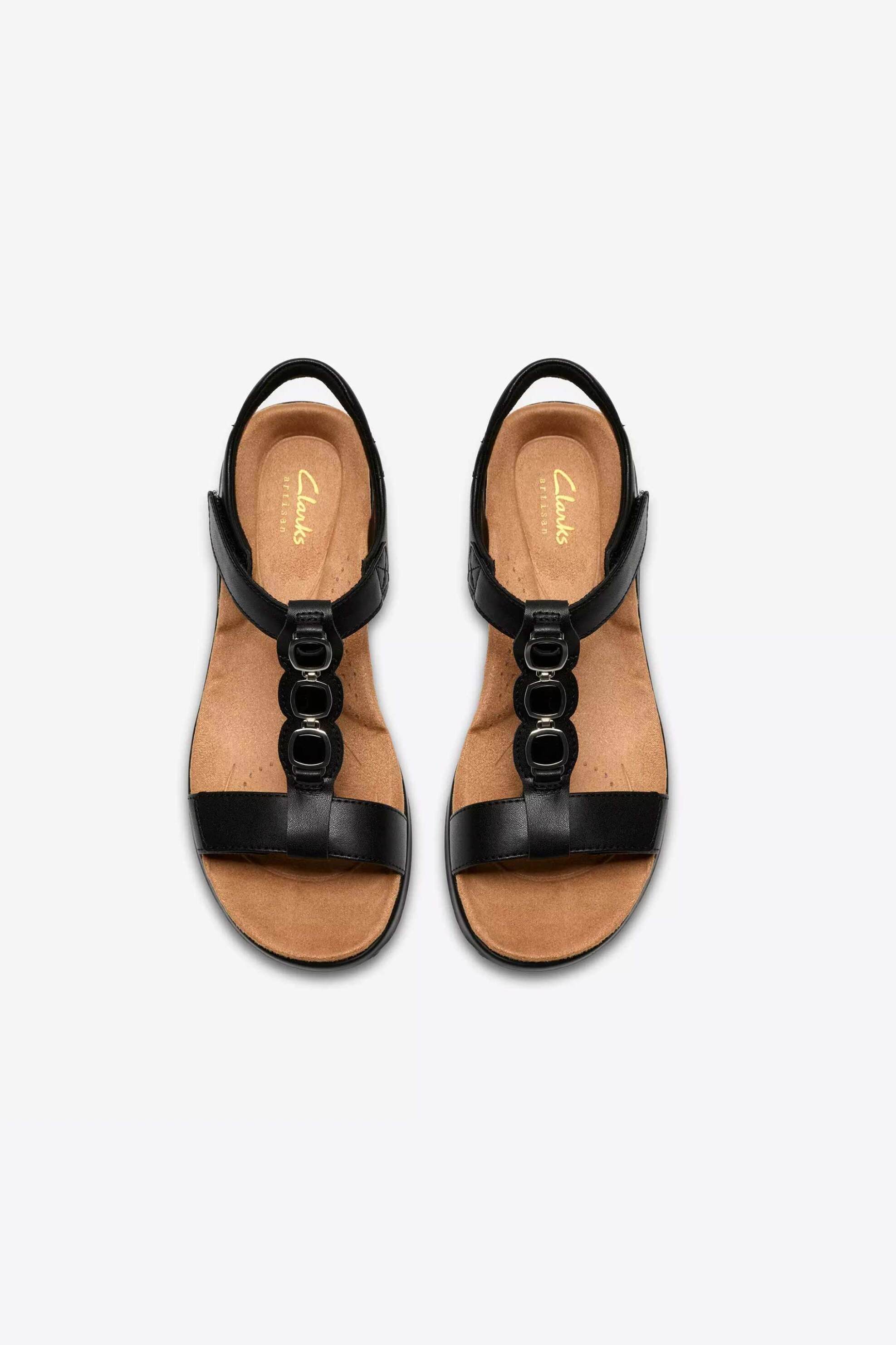 Clarks Γυναικεία Σανδάλια Kitly Gem - 26185964 Μαύρο