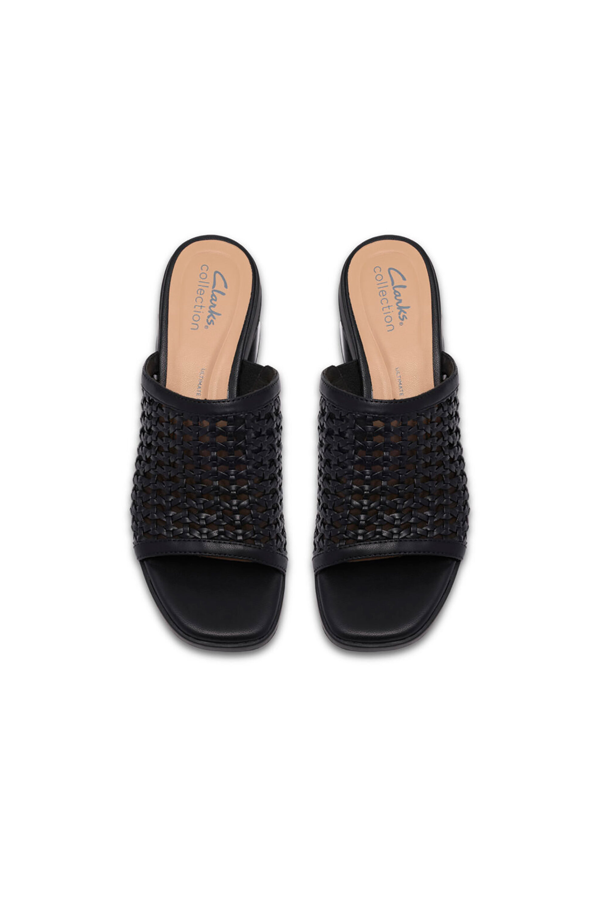 Clarks Γυναικεία Mules με Χοντρό Τακούνι Jaylan Slide - 26186899 Μαύρο