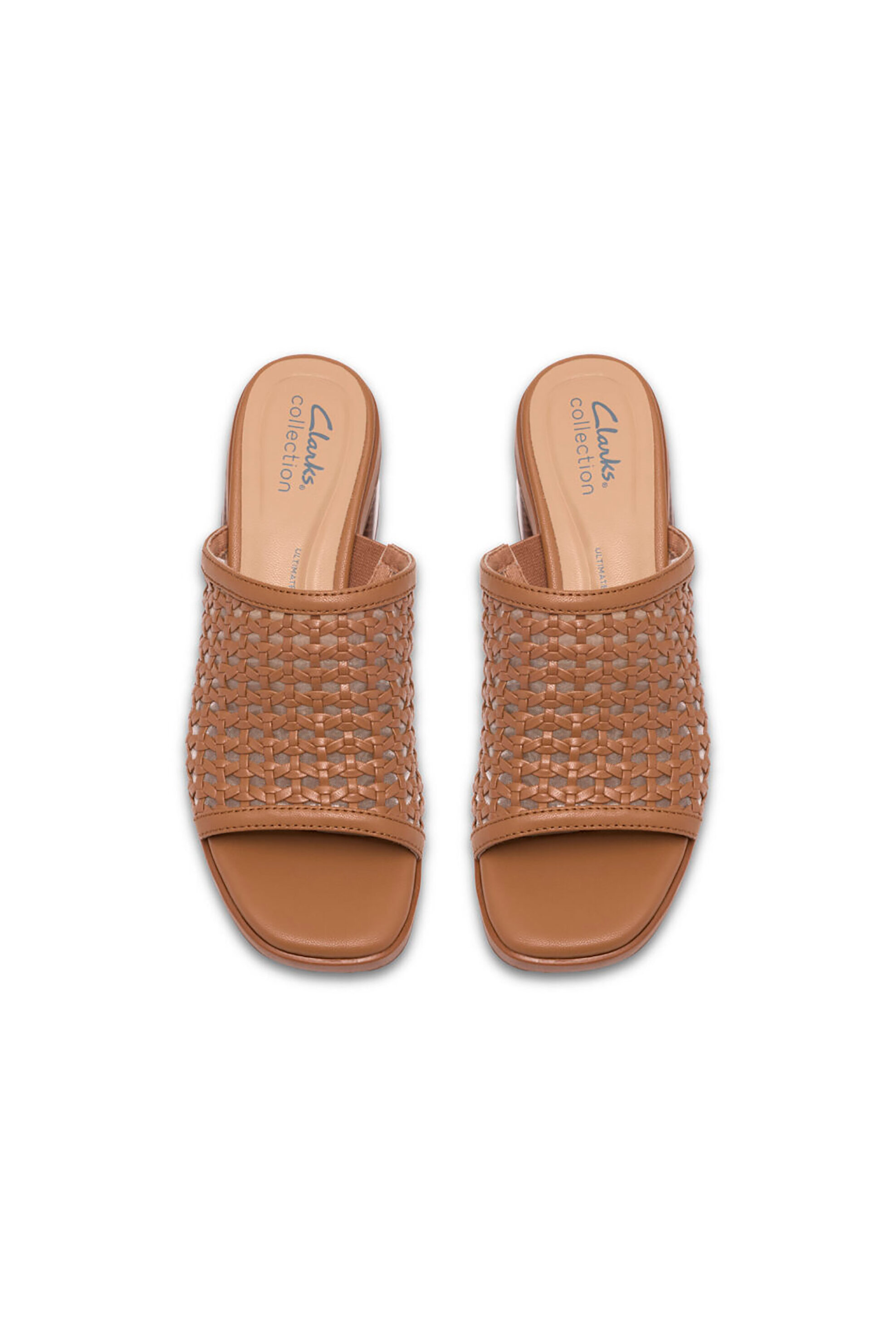 Clarks Γυναικεία Mules με Χοντρό Τακούνι Jaylan Slide - 26186900 Ταμπά