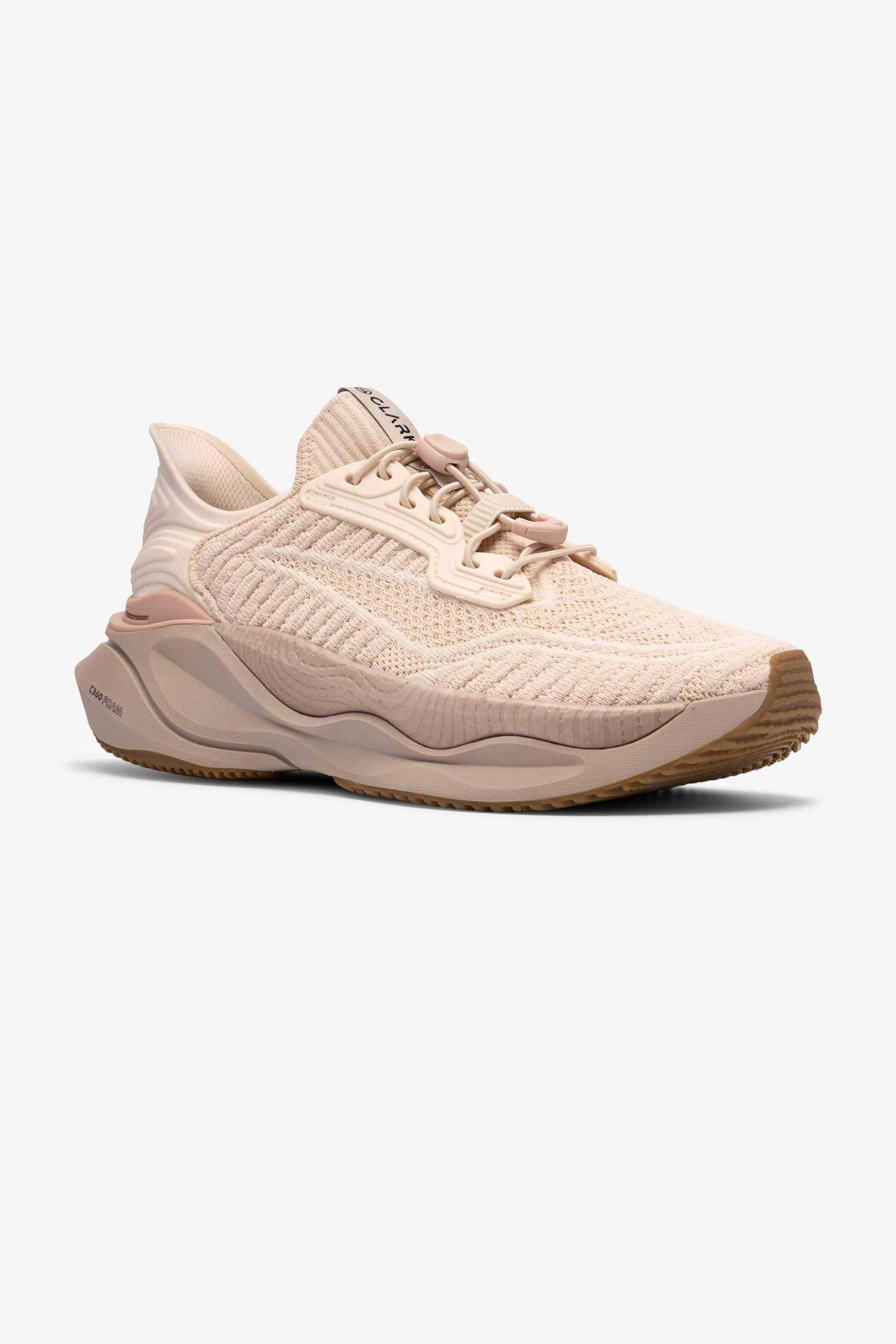 Clarks γυναικεία sneakers ''Pace Rise'' - 26187828 Μπεζ