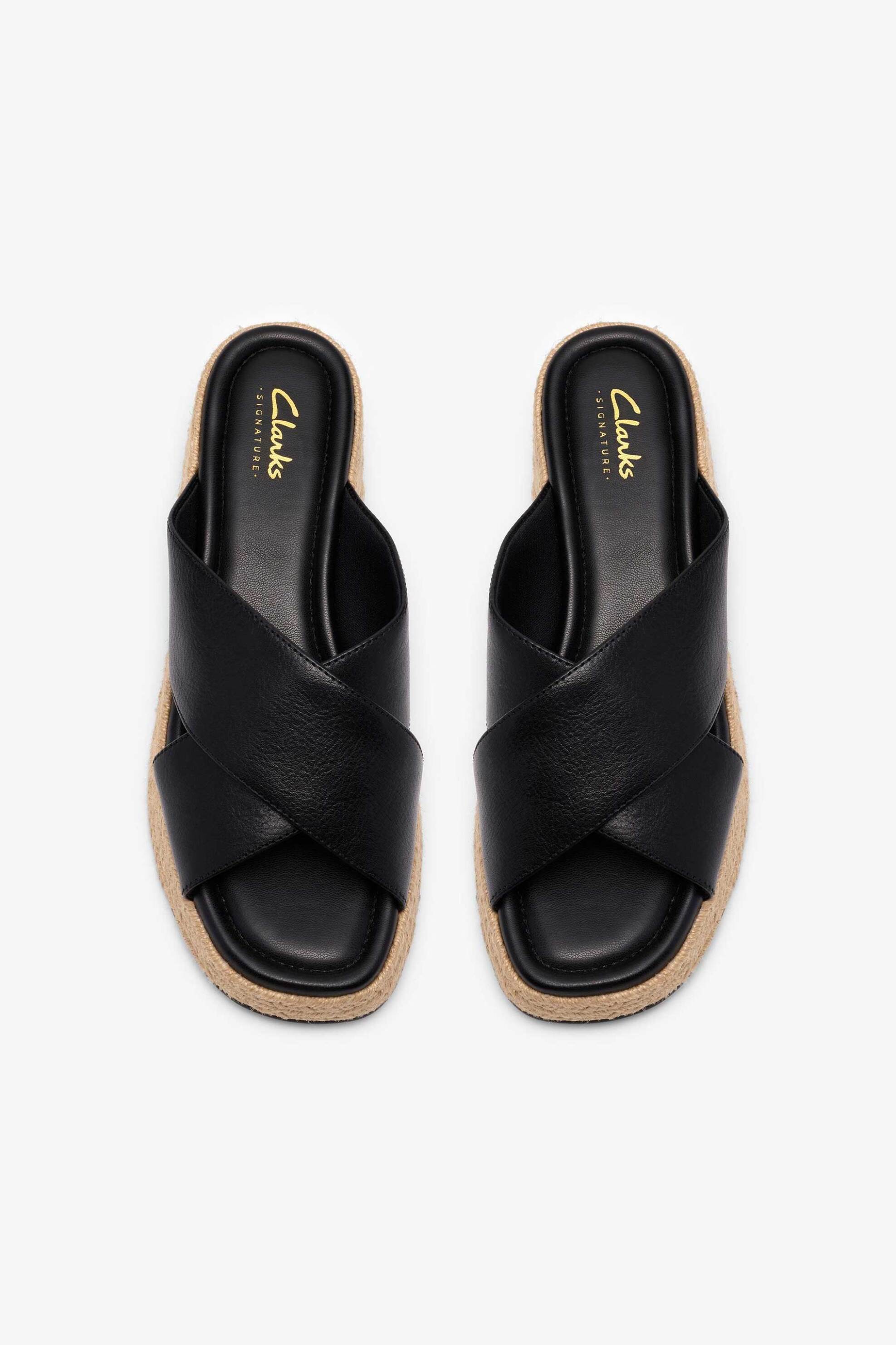 Clarks Γυναικεία Δερμάτινα Mules Tessiah Mule - 26187880 Μαύρο