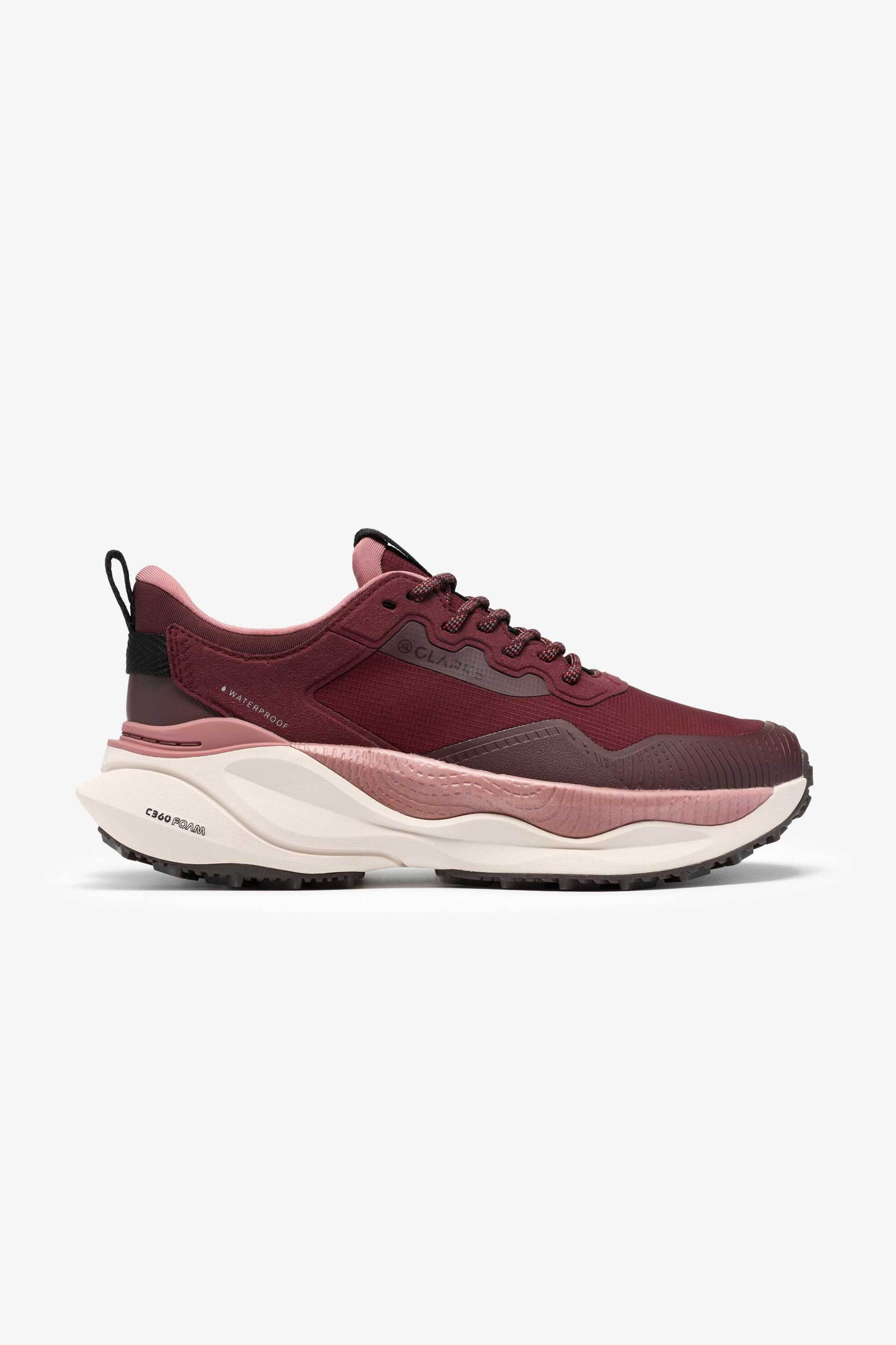 Clarks γυναικεία suede sneakers με κορδόνια 