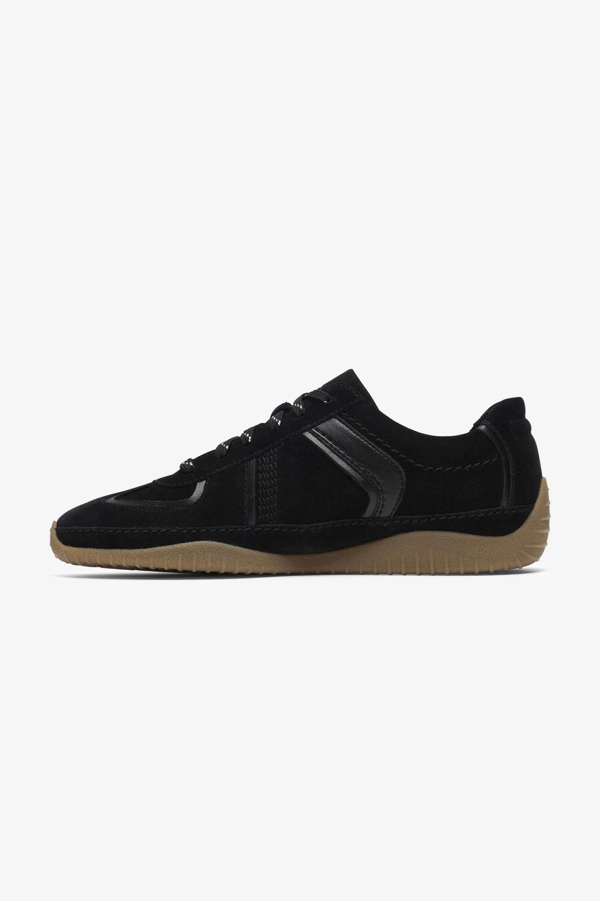Clarks γυναικεία suede sneakers με κορδόνια 