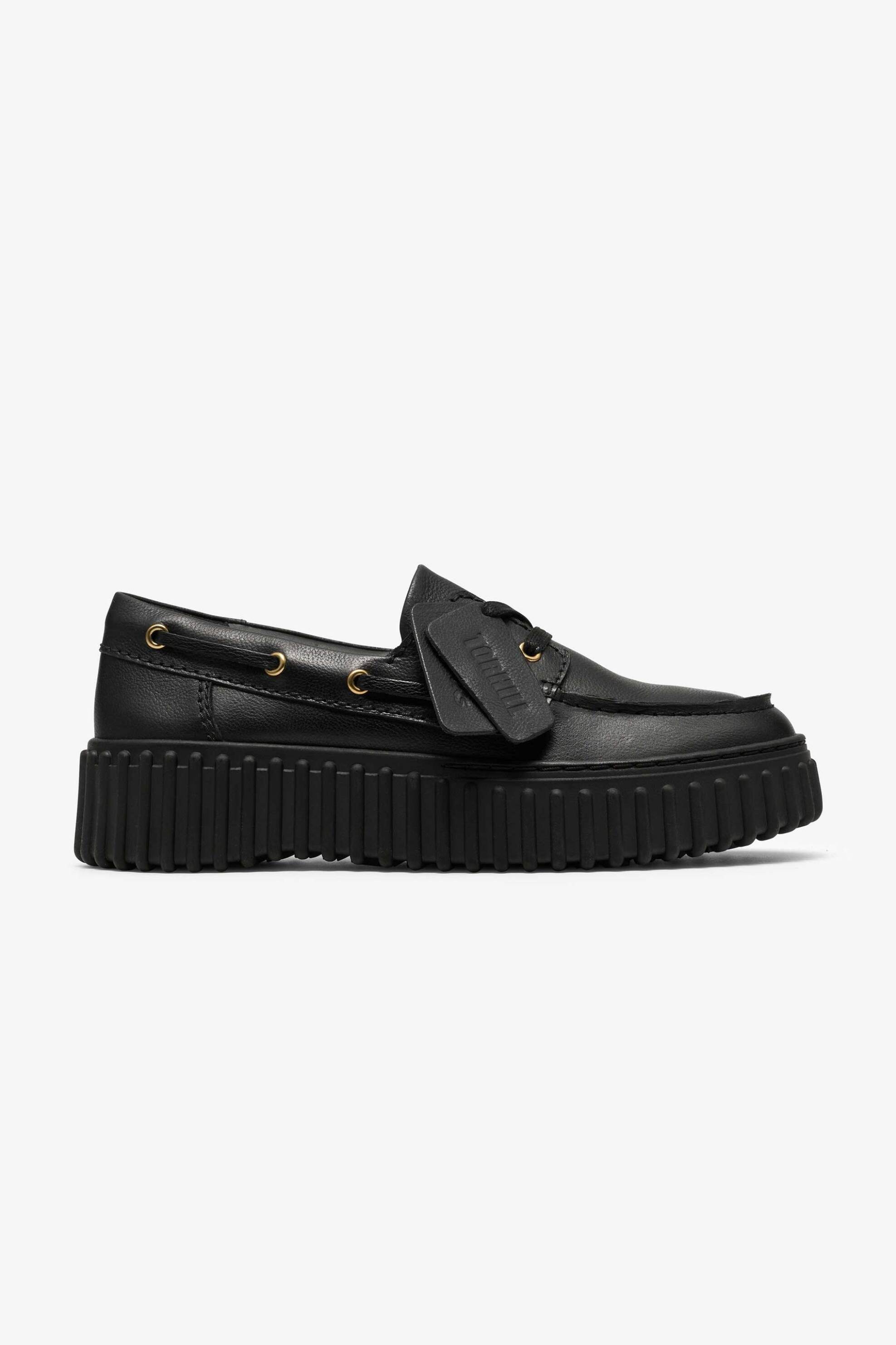Clarks γυναικεία μοκασίνια με κορδόνια ''Torhill Boat'' - 26329433 Μαύρο