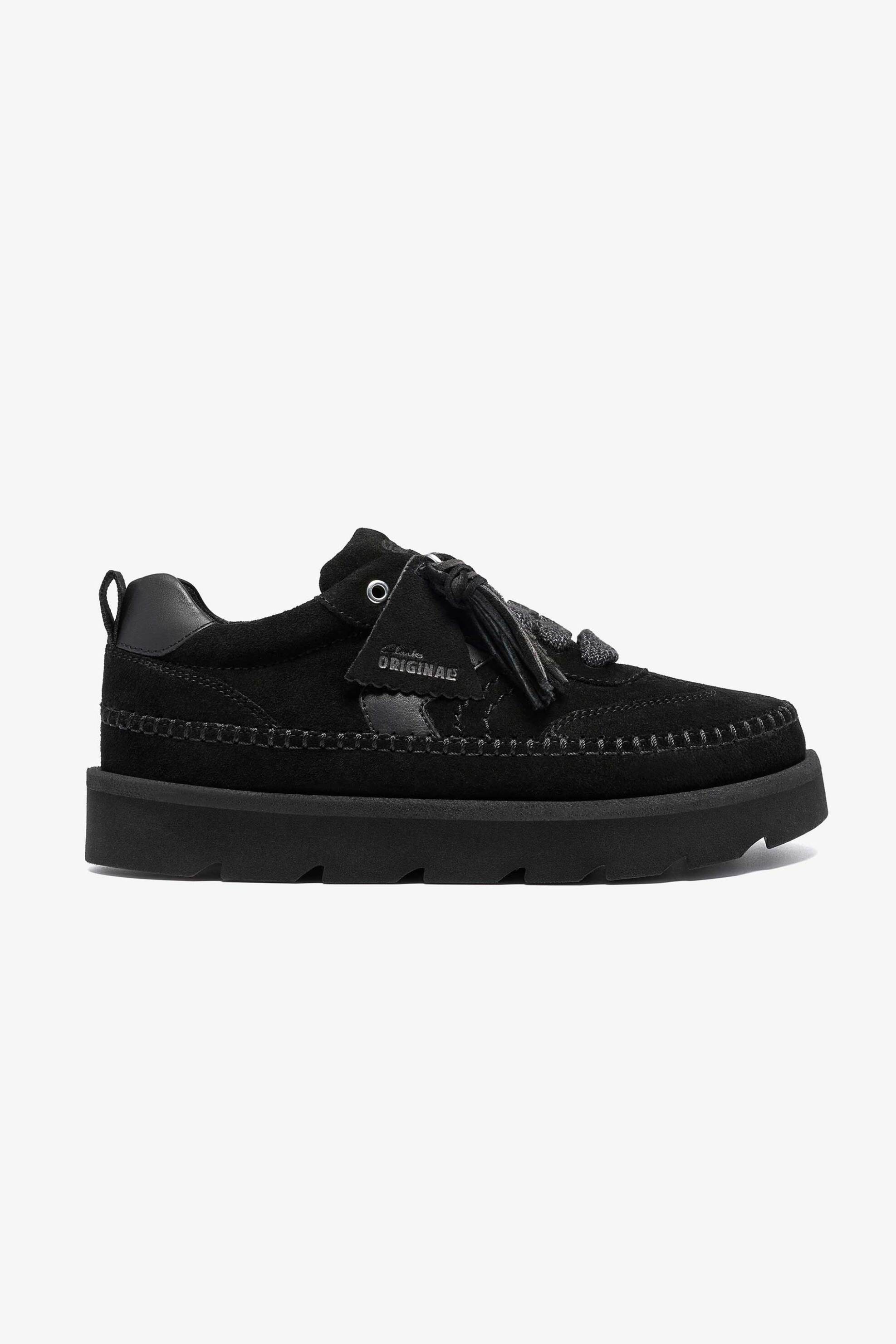 Clarks γυναικεία suede sneakers με κορδόνια 