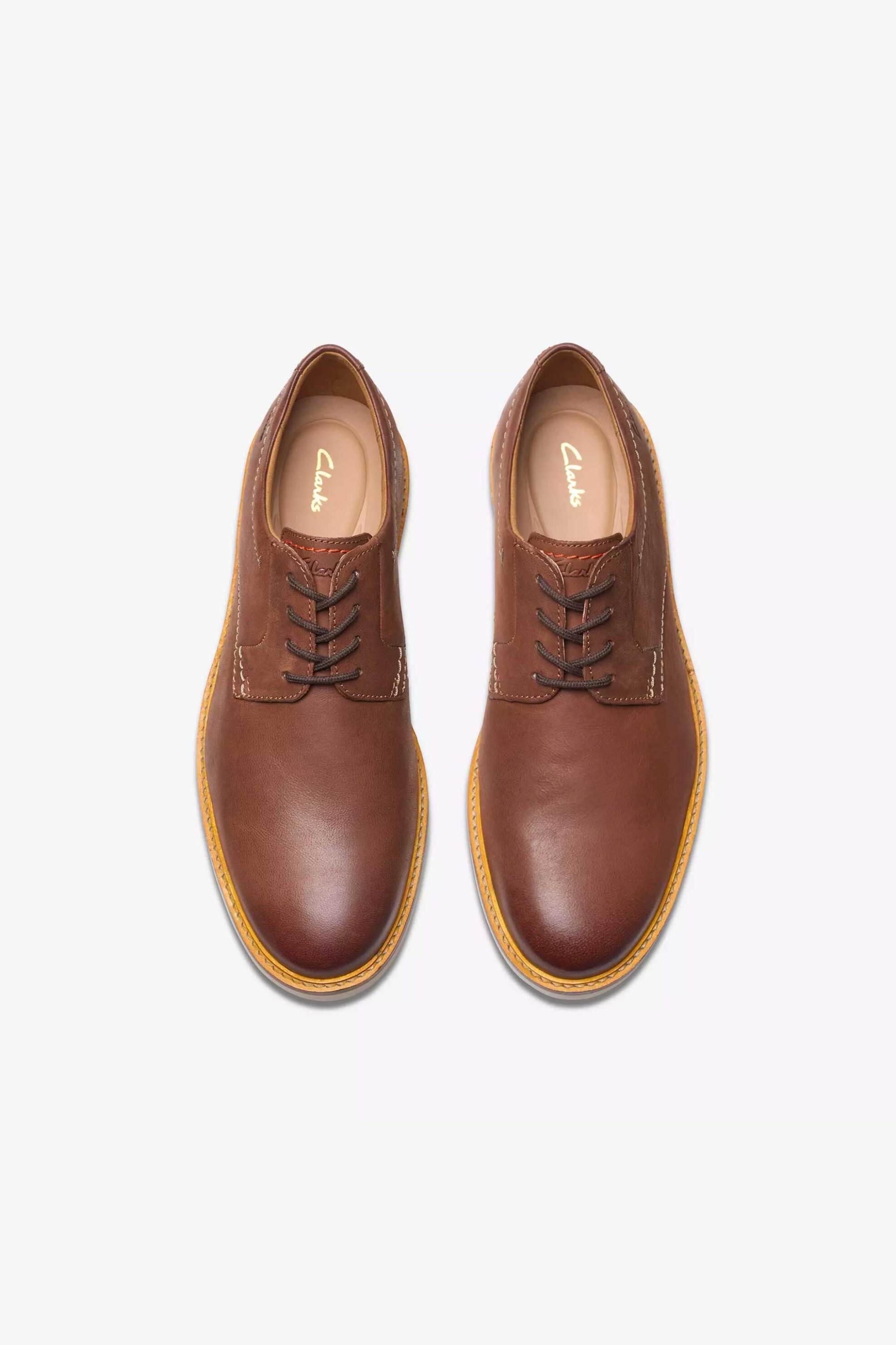 Clarks ανδρικά δερμάτινα παπούτσια oxford "Atticus" - 26172070 Ταμπά φωτογραφία