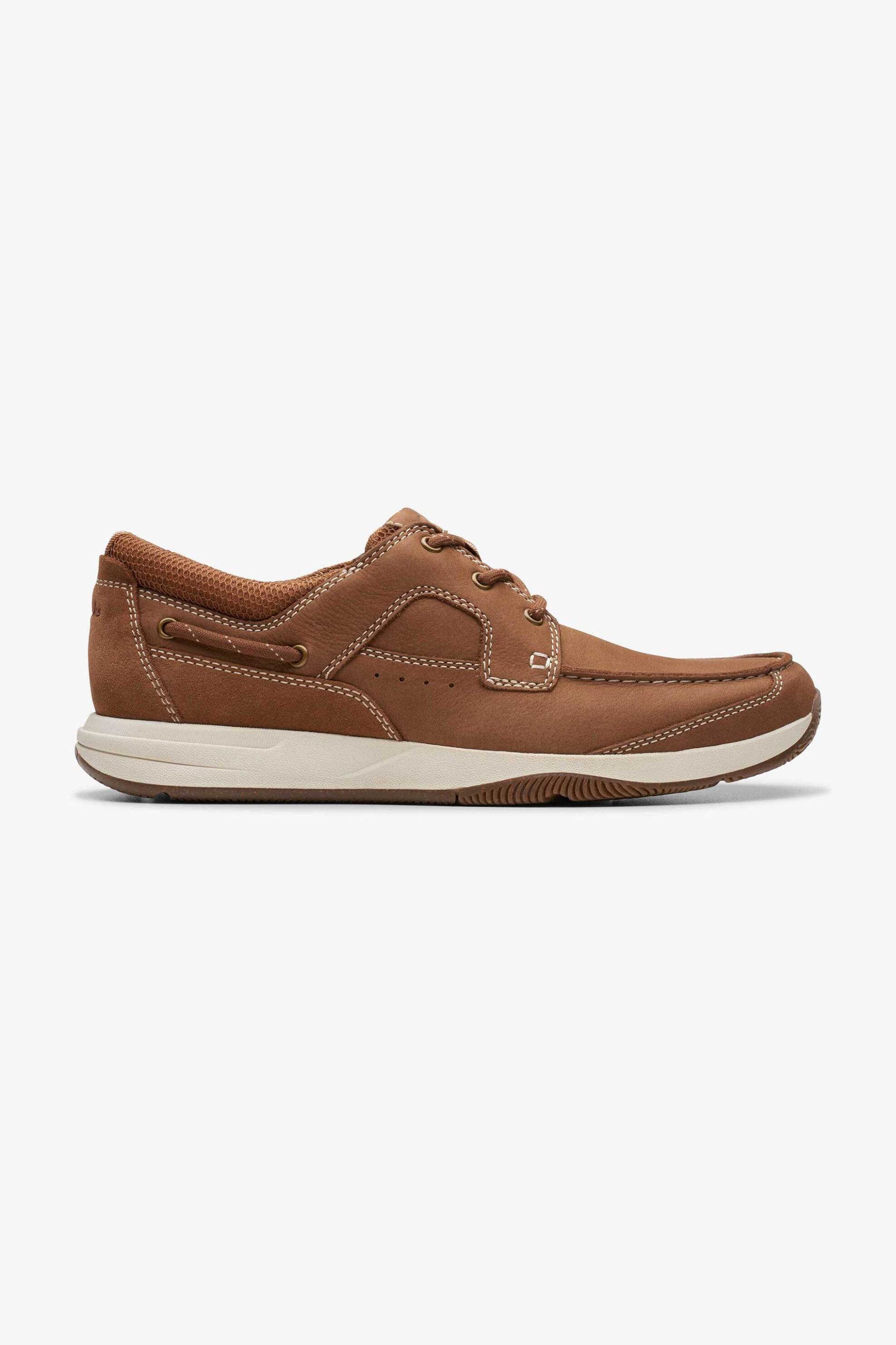Clarks ανδρικά nubuck boat shoes "Sailview Lace" - 26176971 Ταμπά