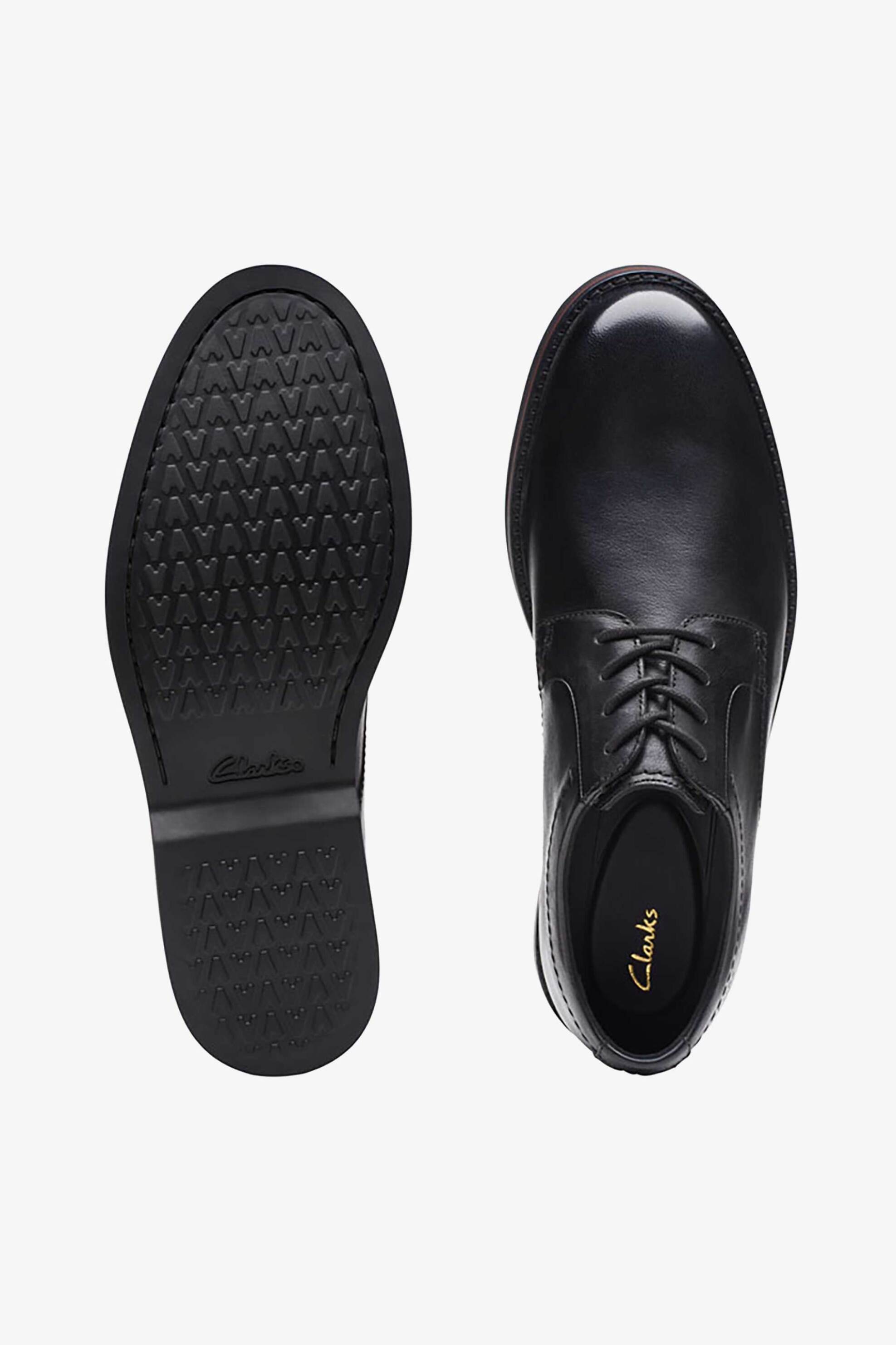 Clarks ανδρικά δερμάτινα oxford ''Atticus Lt Lace'' - 26173608 Μαύρο φωτογραφία