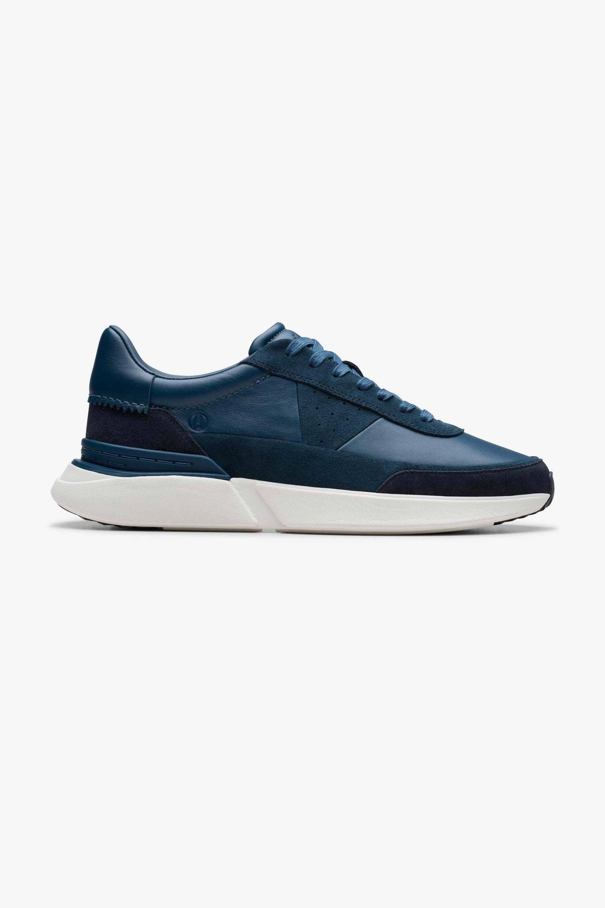 CLARKS Clarks ανδρικά δερμάτινα sneakers ''Craft Pace'' - 26178499 Μπλε Σκούρο