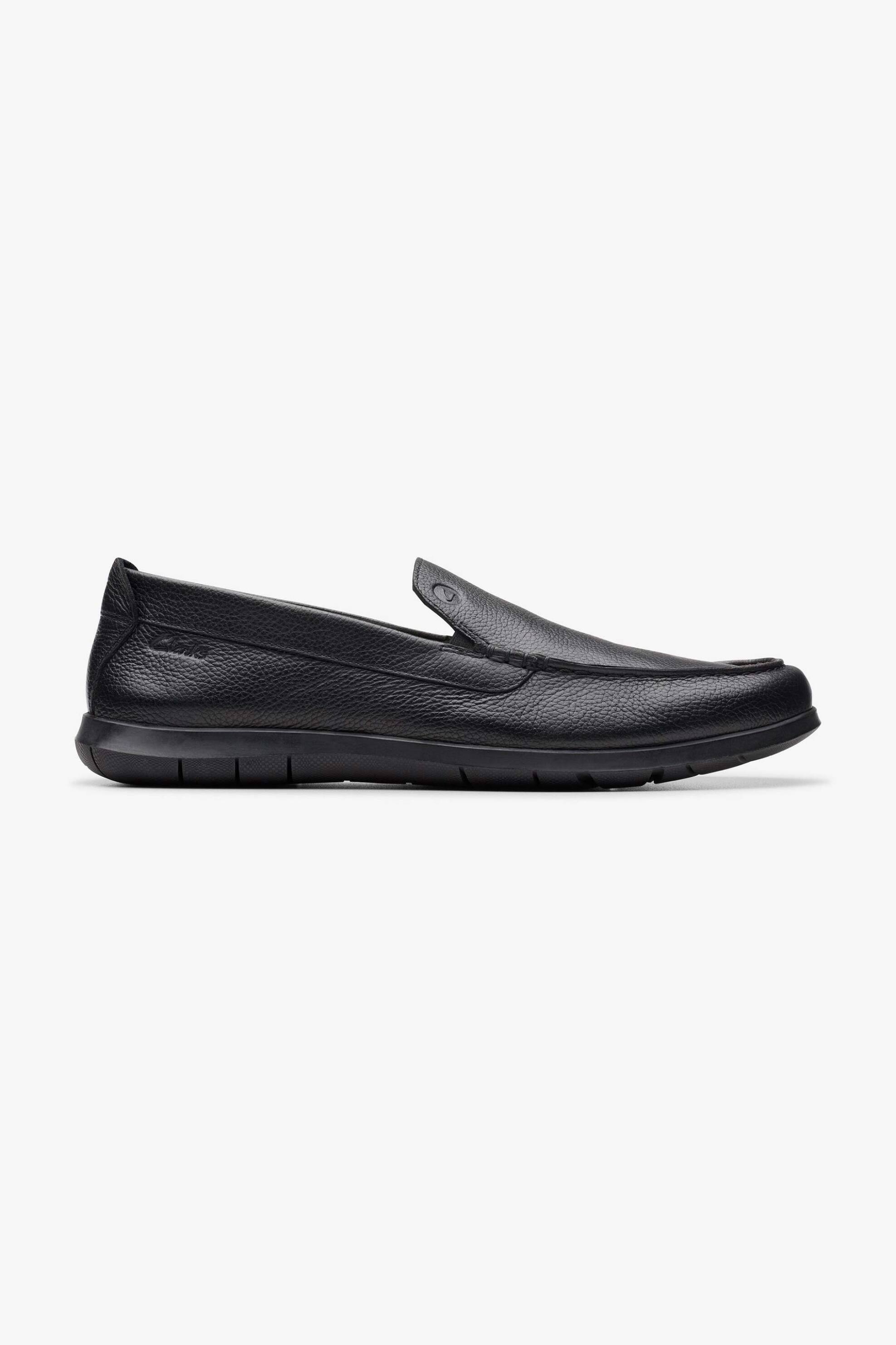 Clarks ανδρικά δερμάτινα loafers "Flexway Step" - 26176952 Μαύρο