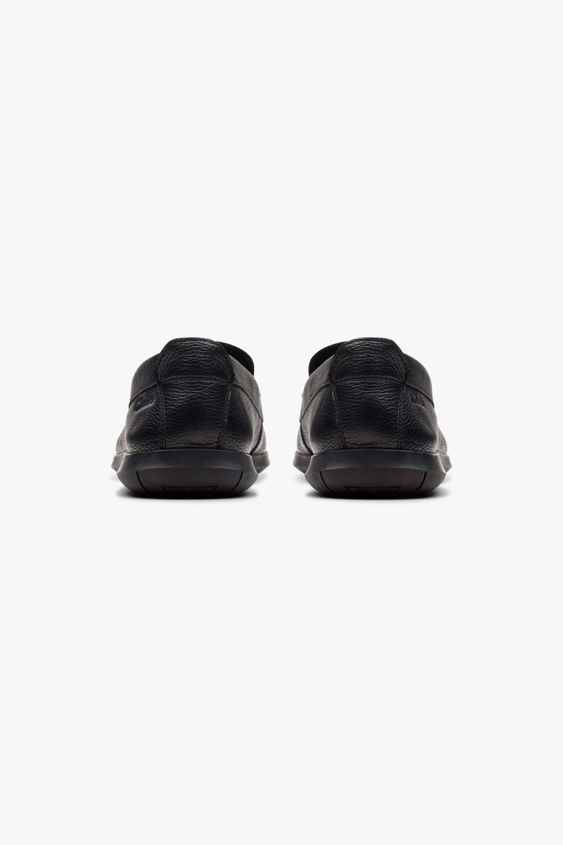 Clarks Ανδρικά Δερμάτινα Loafers Flexway Step - 26176952 Μαύρο
