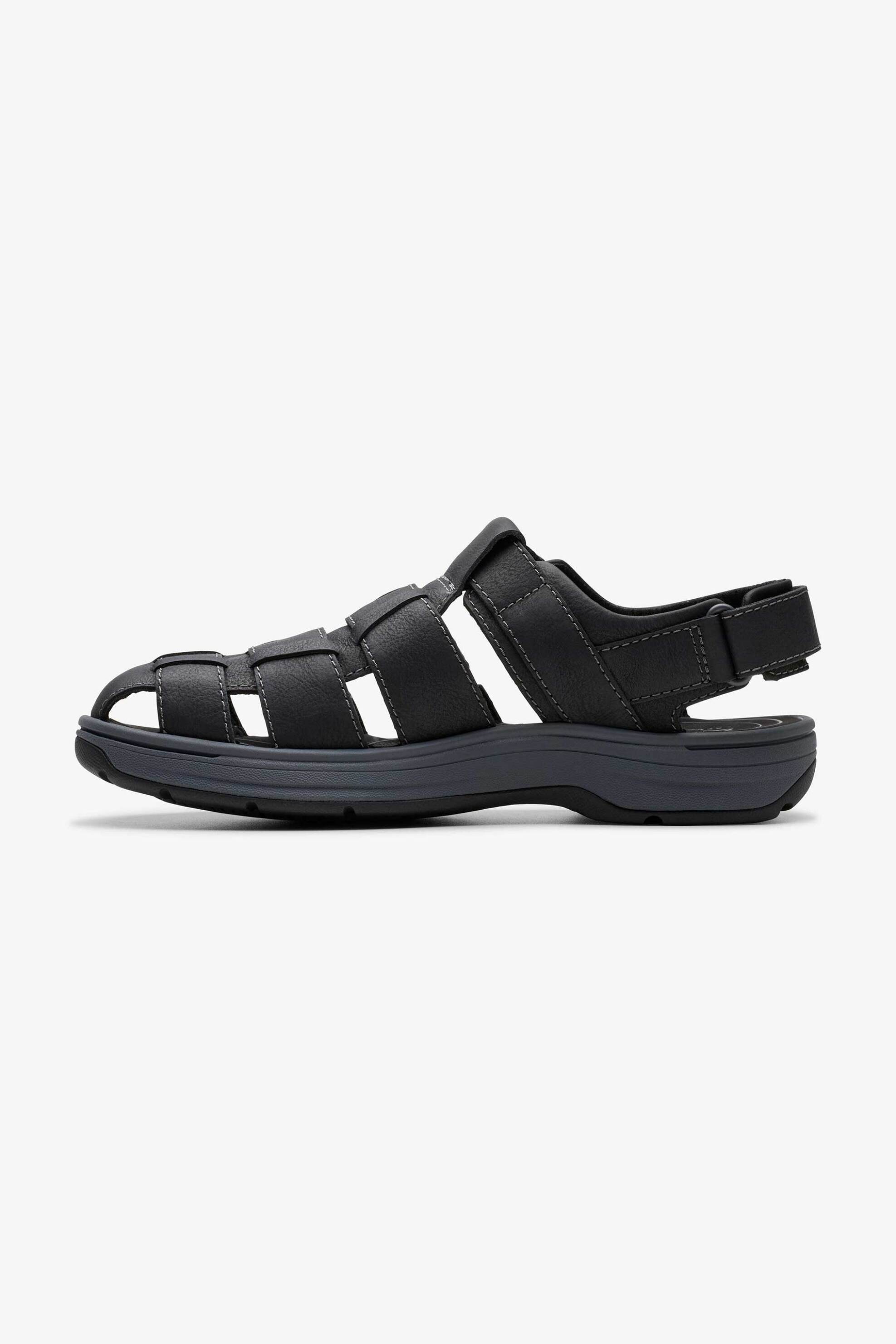 Clarks ανδρικά δερμάτινα σανδάλια ''Saltway Cove'' - 26176899 Μαύρο φωτογραφία